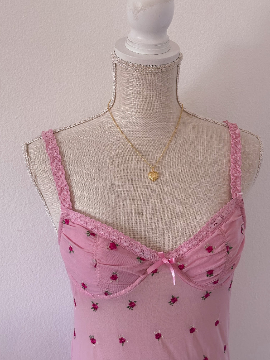 Vintage Rampage Pink Floral Babydoll Top Size: S