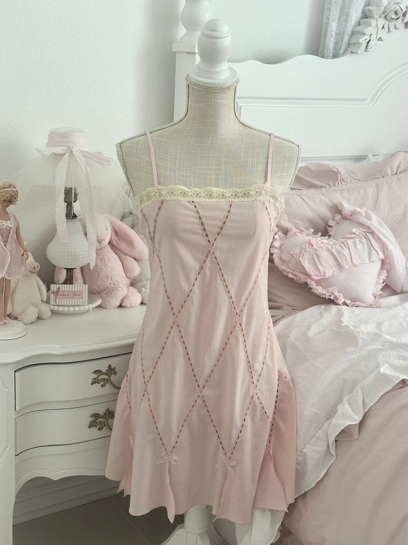 Vintage 2005 Victoria’s Secret Pink Shabby Chic Slip Dress Size: M