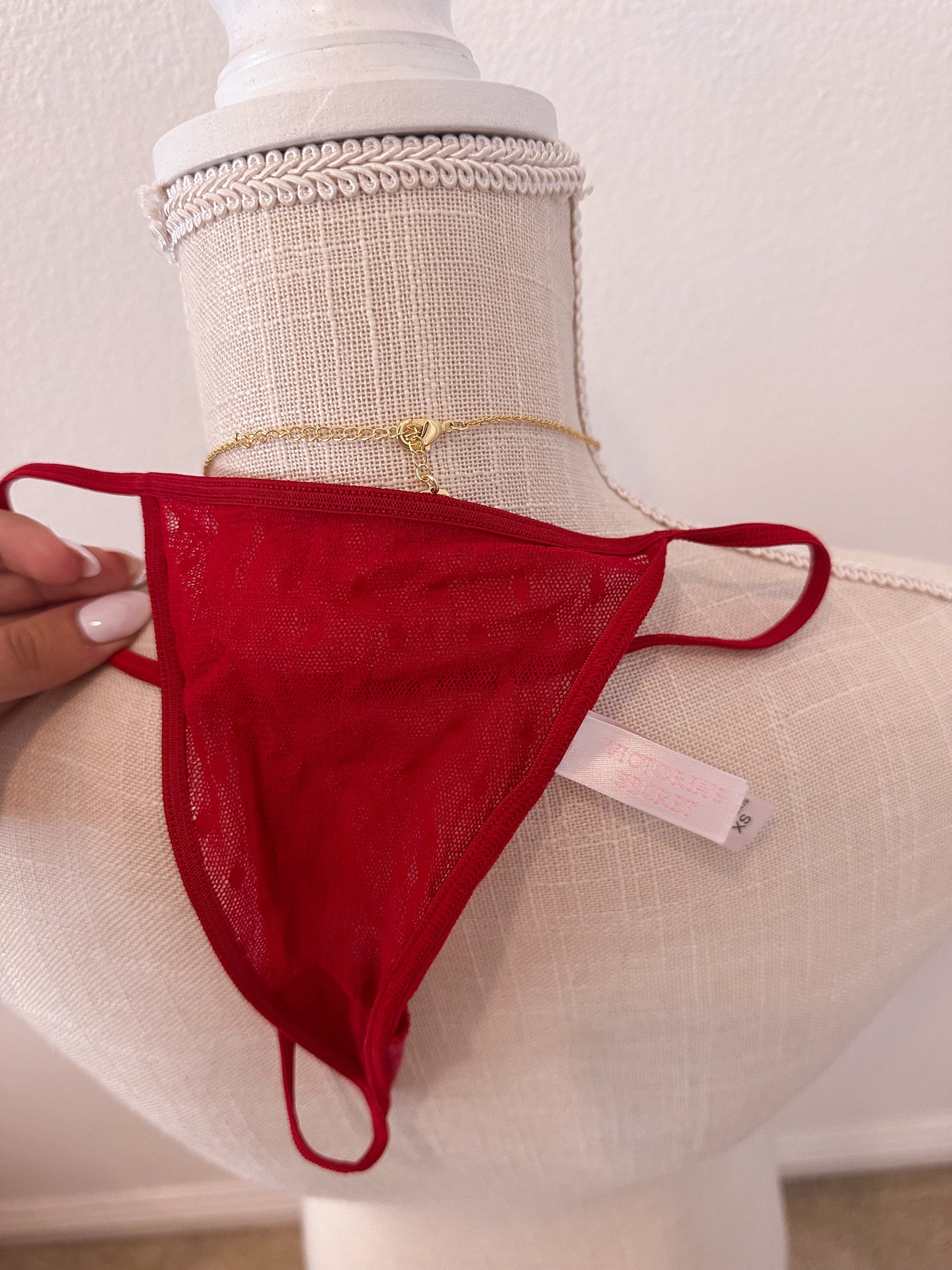 Vintage Victoria's Secret Red and Black Babydoll size: XS