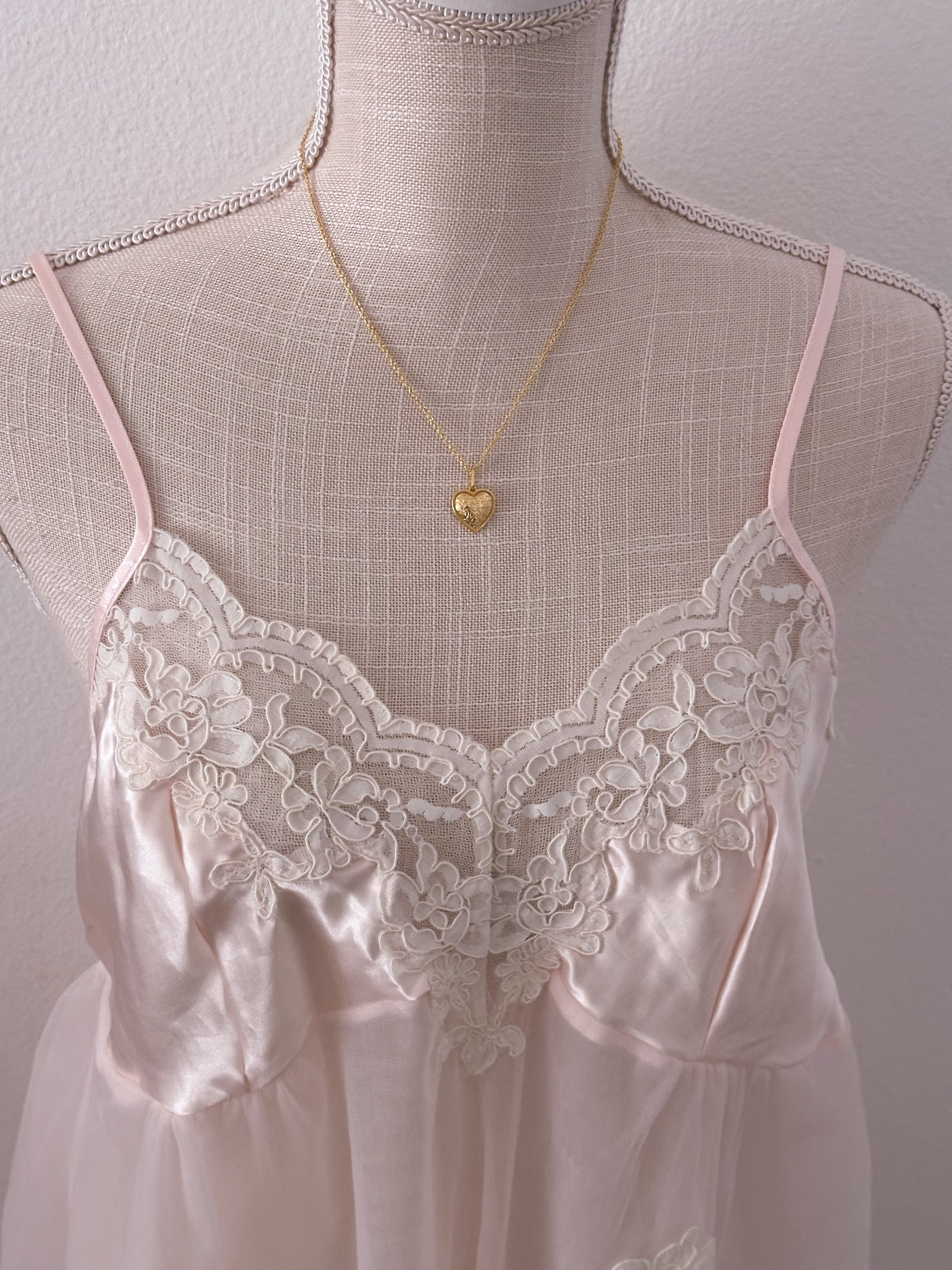Vintage 1990s cinema etoile pink babydoll slip dress Size: L