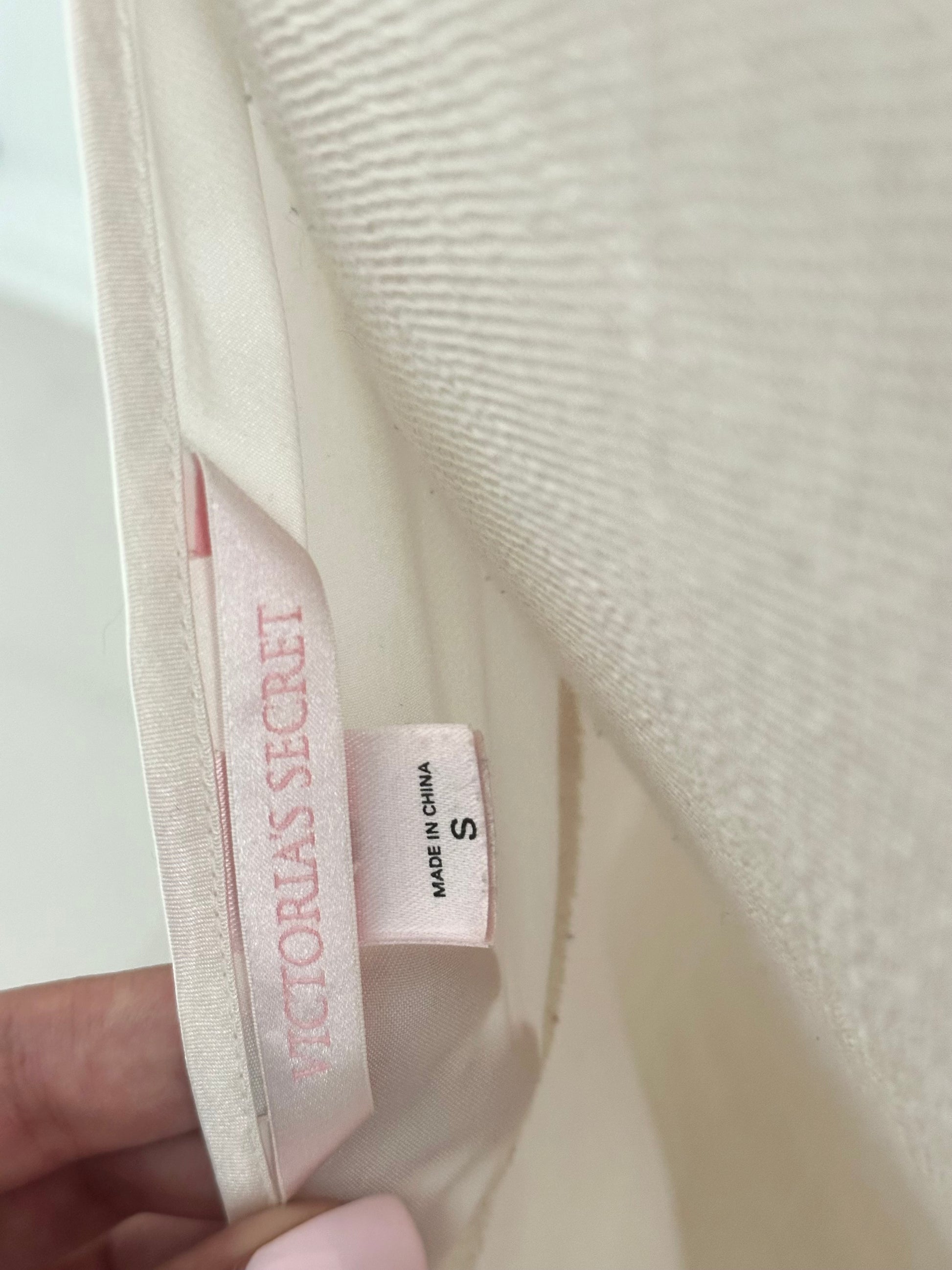 Vintage 2007 Victoria’s Secret White Satin Slip Dress Nightgown Size: S