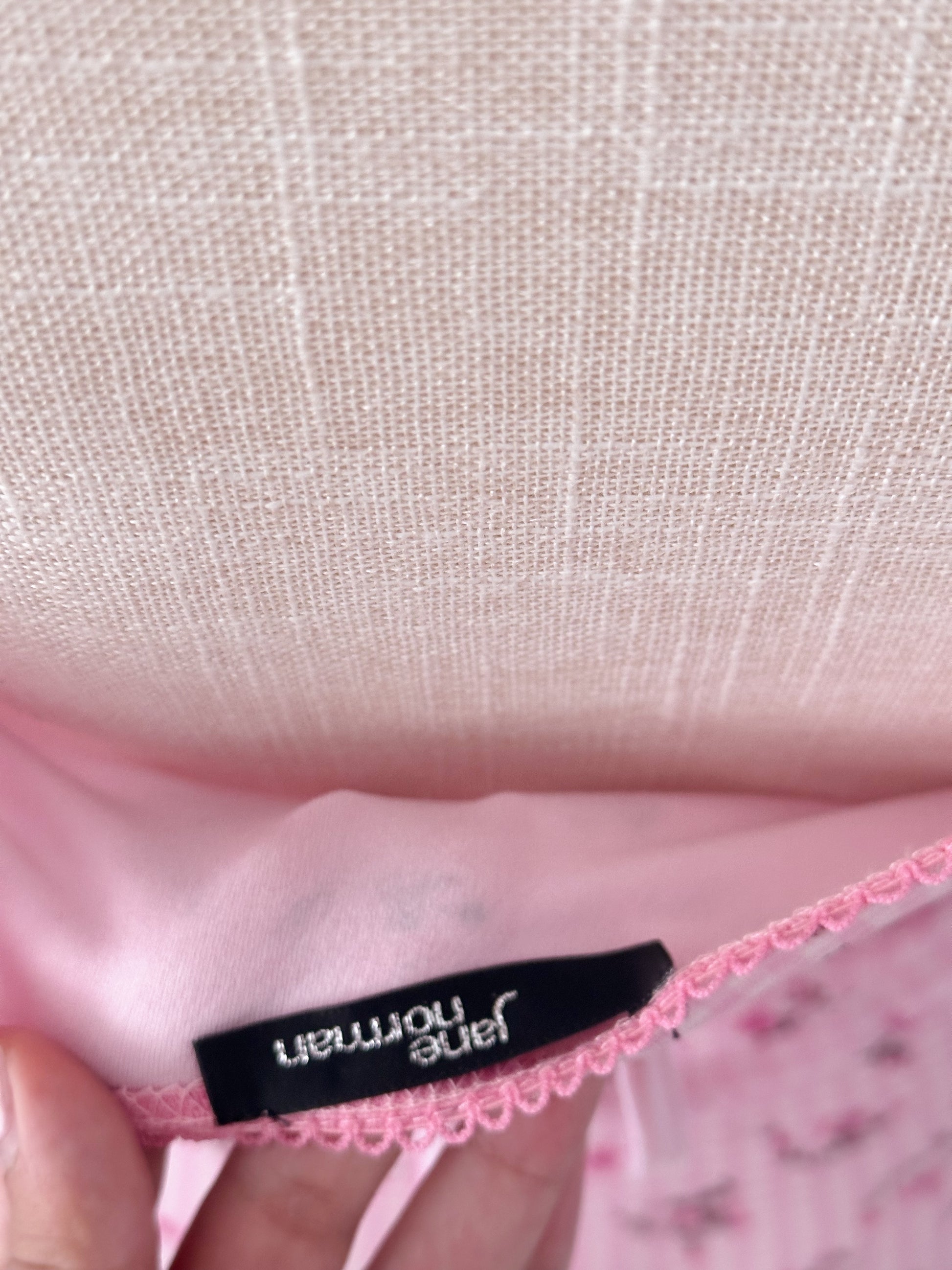 Pink Jane Norman milkmaid cami top size: S/M
