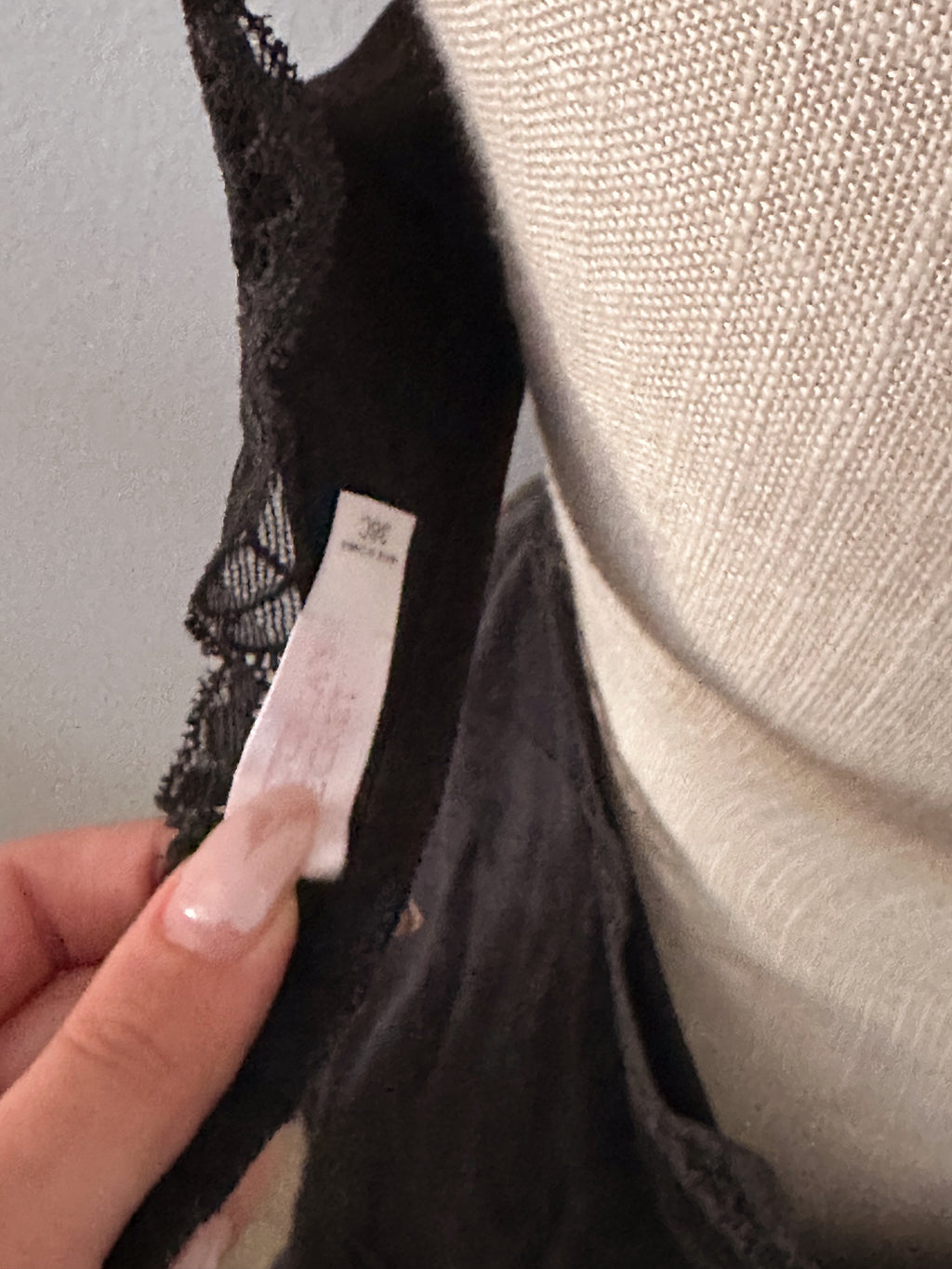 Victoria's Secret black Madison Beer slip dress