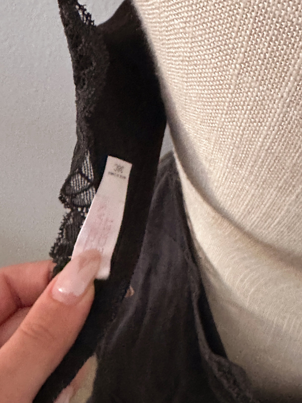 Victoria's Secret black Madison Beer slip dress