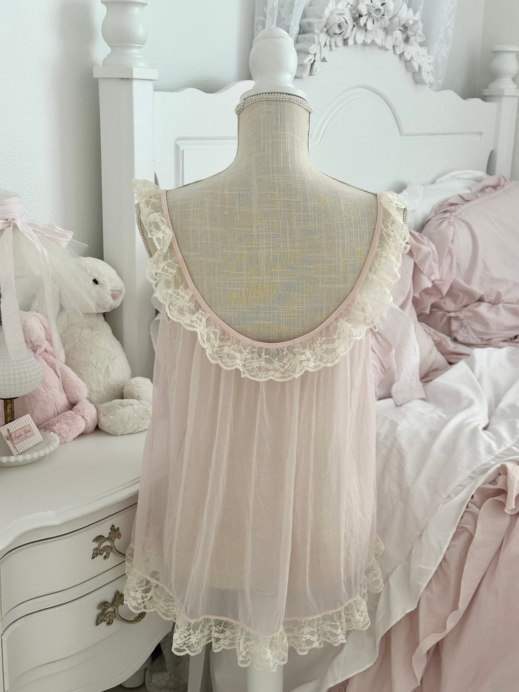 Vintage 2009 Victoria’s Secret Pink Sheer Babydoll Cover Up Size: M