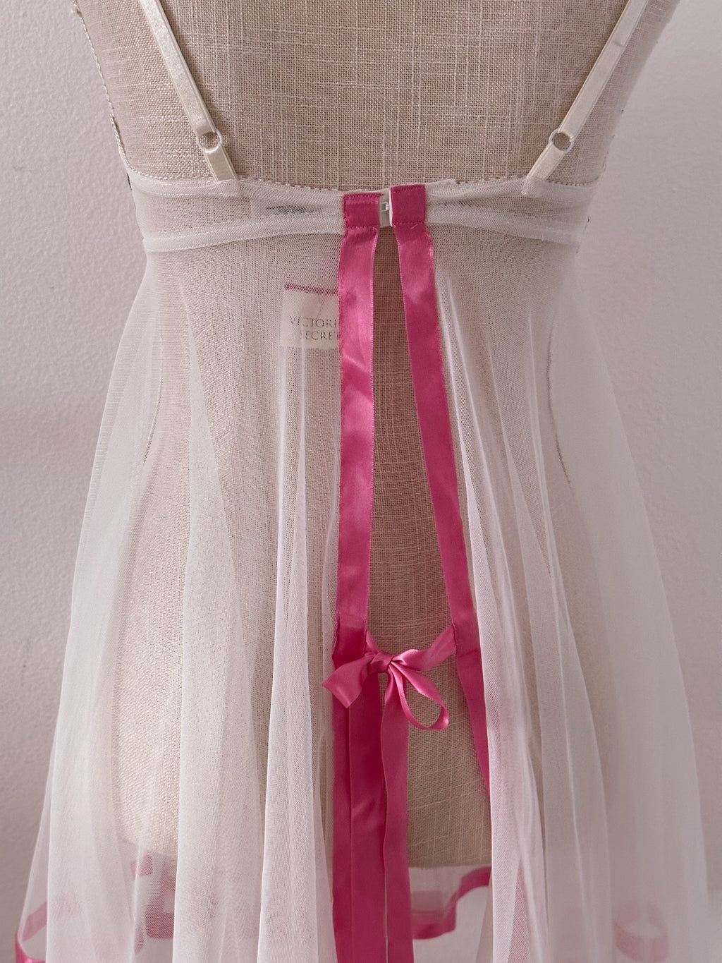 Vintage Victoria's Secret runway white floral fairy babydoll slip dres Angelic Splash Vintage Victoria's Secret runway white floral fairy babydoll slip dres Angelic Splash