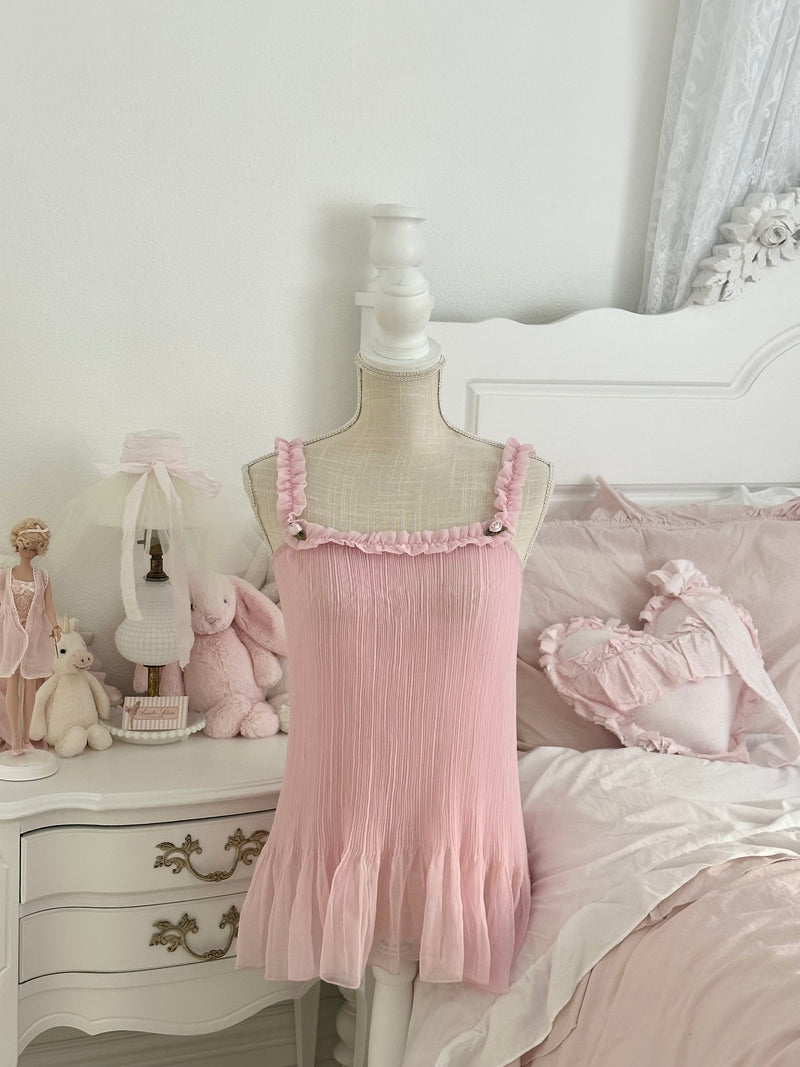 Vintage 2008 Victoria’s Secret Sabrina Carpenter Pink Babydoll Dress Size: XS