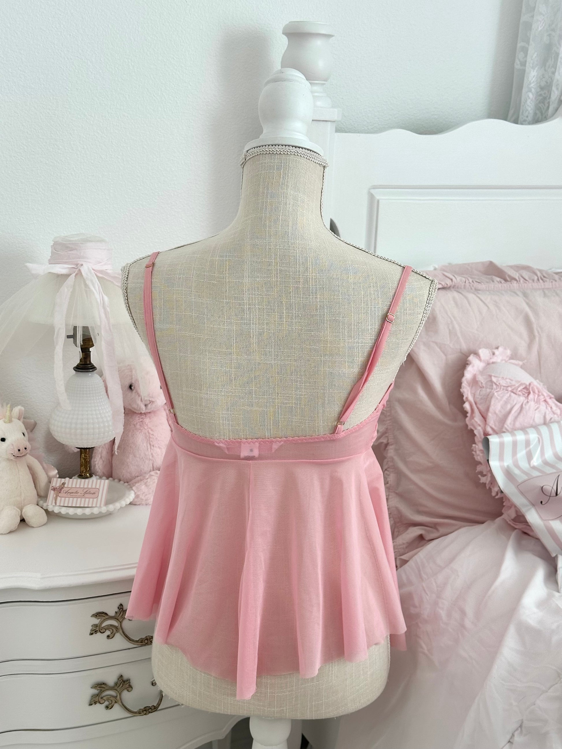 Vintage 2004 Victoria’s Secret Pink Whimsical Tiered Cami Top Size: S