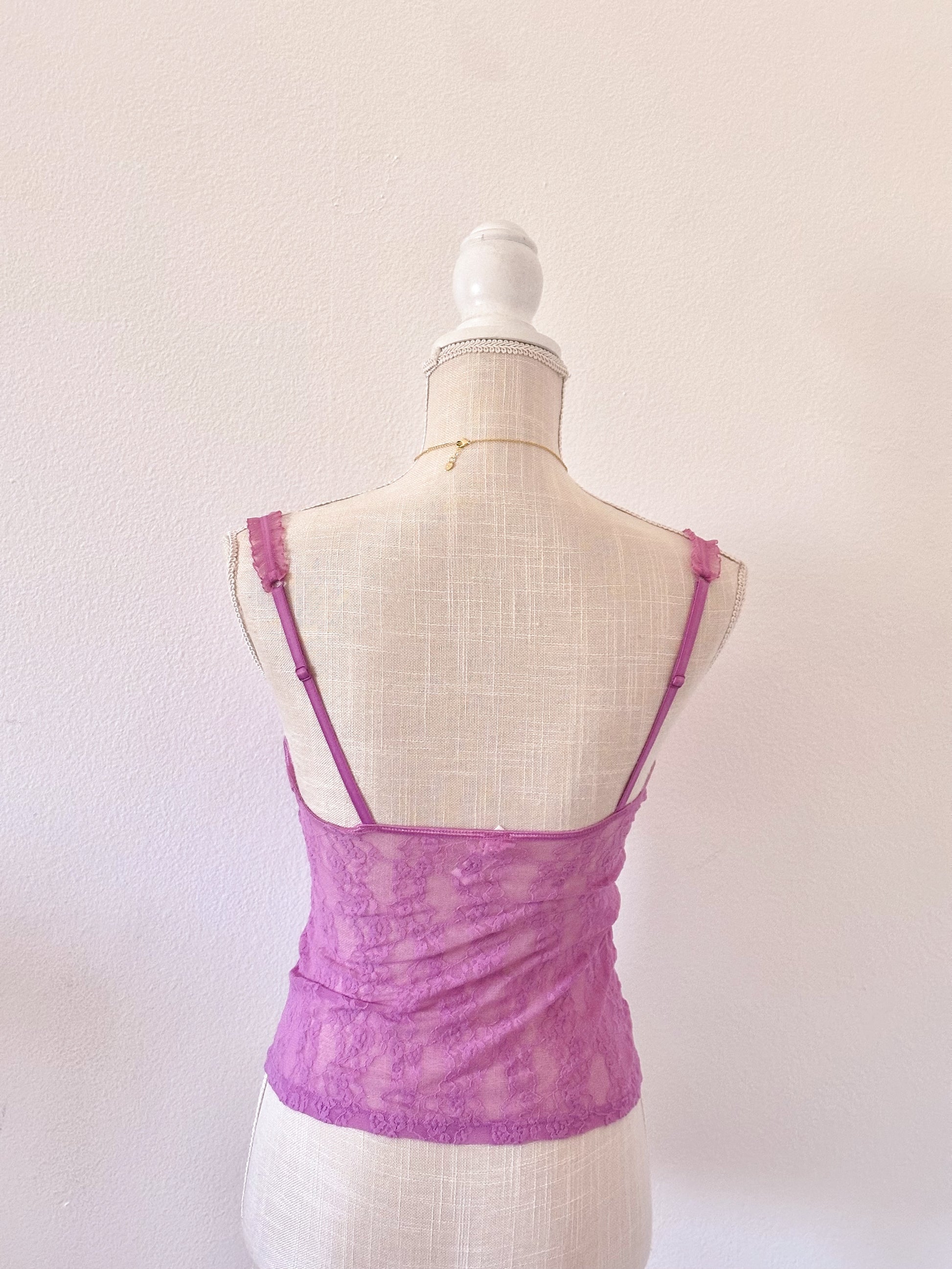 Vintage 2005 Victoria’s Secret Purple Bustier Cami Corset Top Size: M