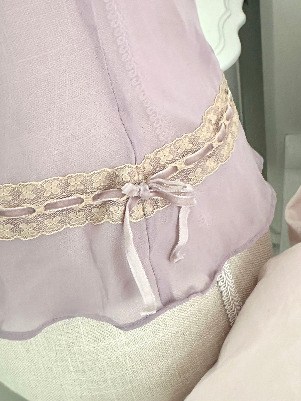 Vintage 2003 Victoria’s Secret Purple Sheer Lace Cami Top Size: S