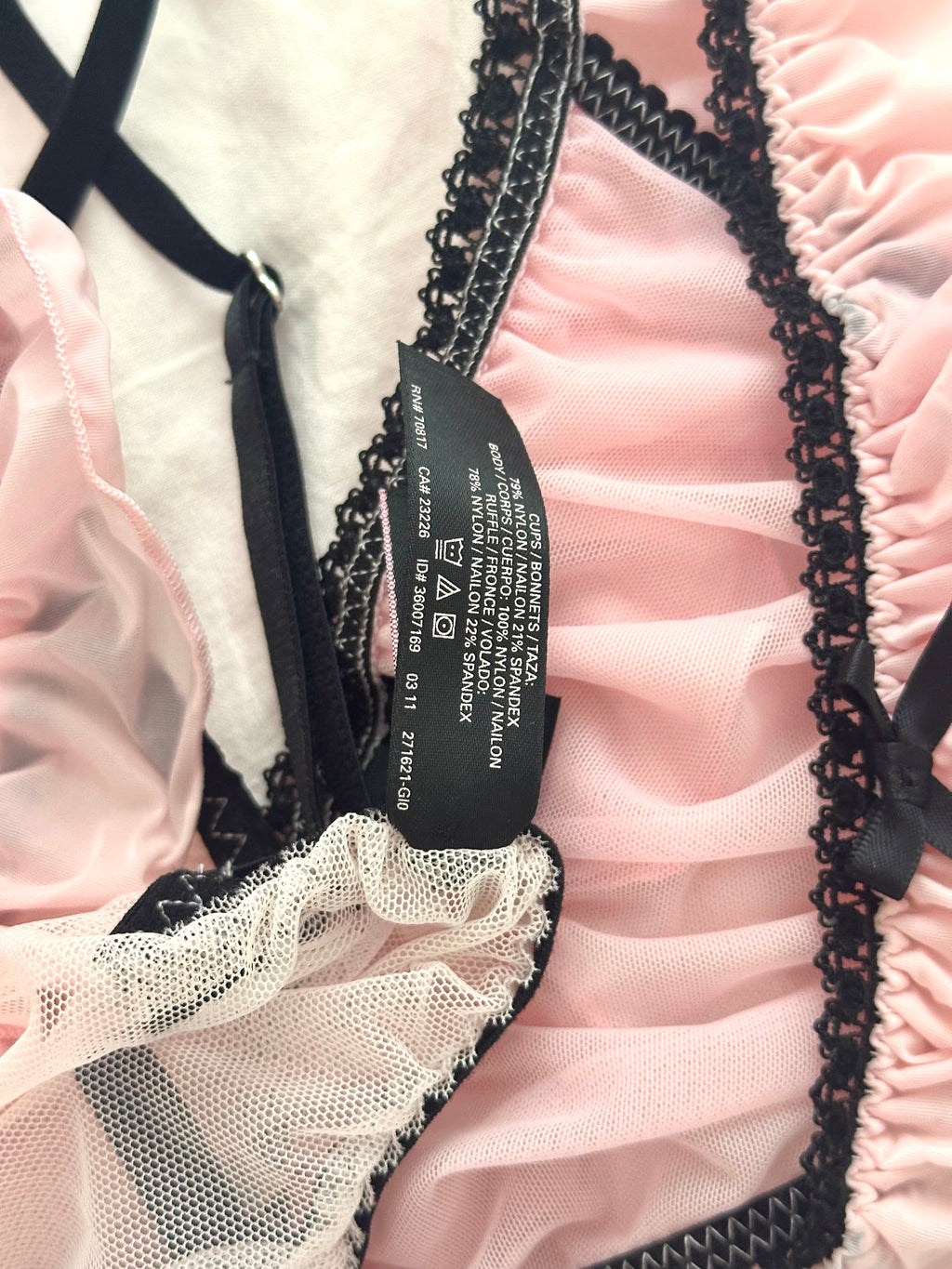 Vintage 2011 Victoria’s Secret Sexy Little Things Pink Babydoll Lingerie Set: M