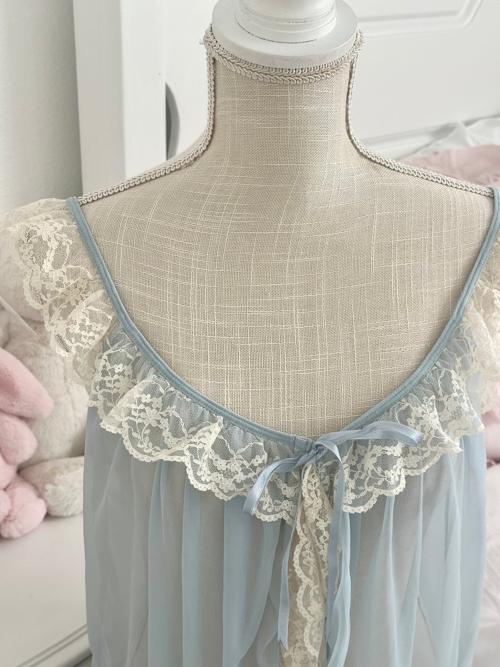 Vintage VS sheer blue babydoll cover up top size M from 2009