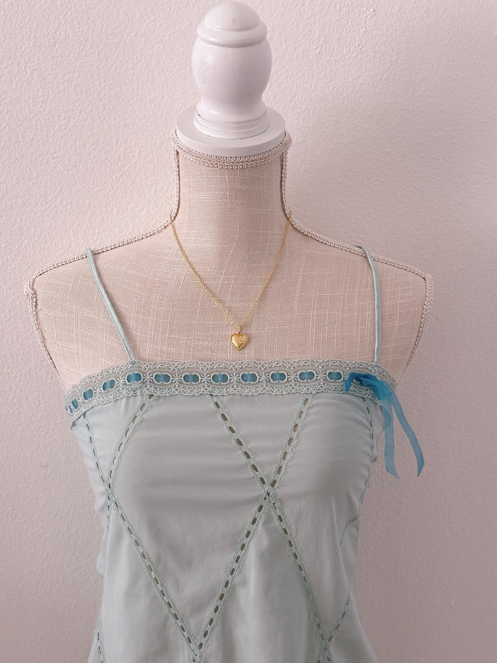Vintage Victoria's Secret blue babydoll slip dress size: S