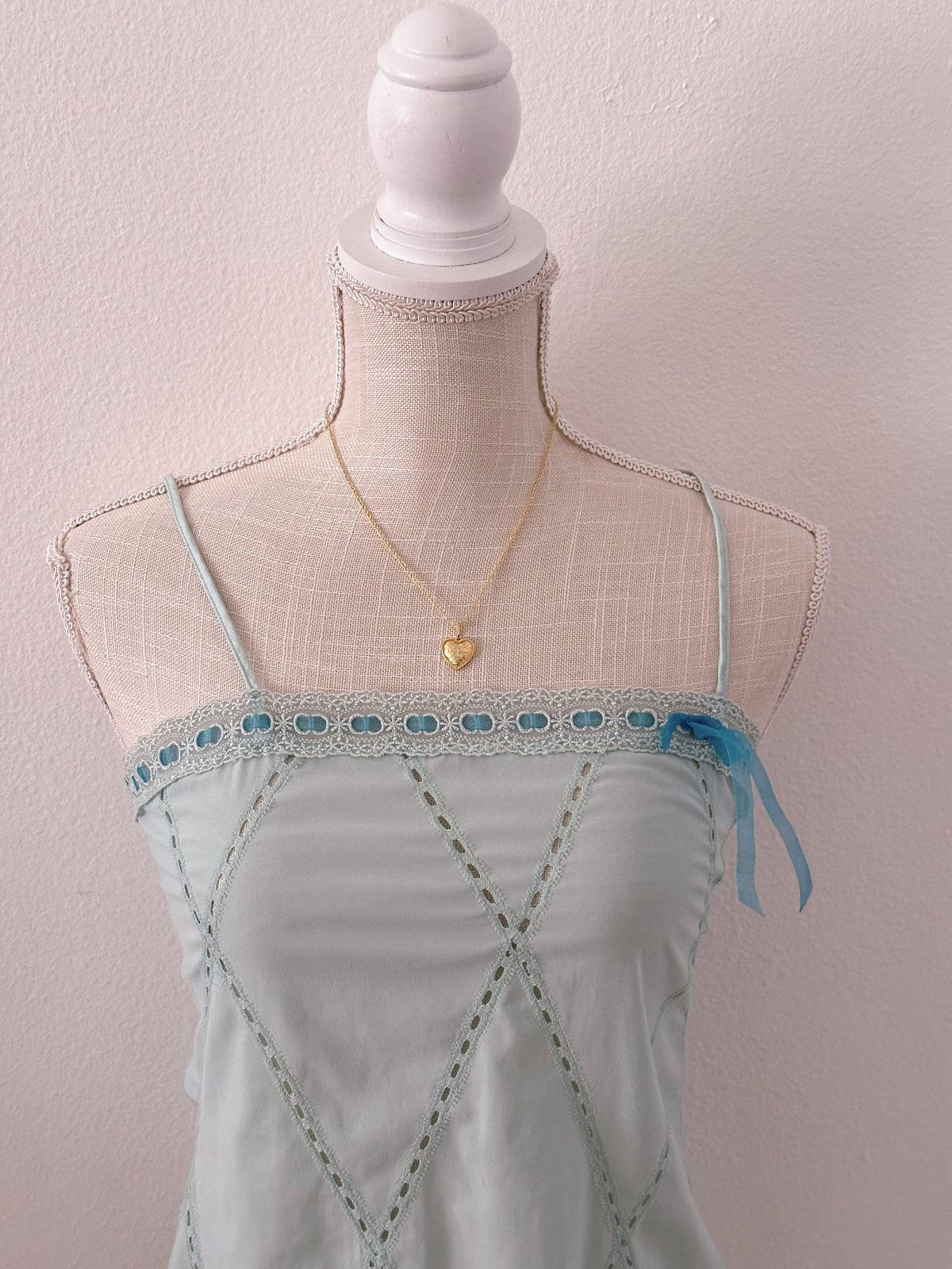 Vintage Victoria's Secret blue babydoll slip dress size: S