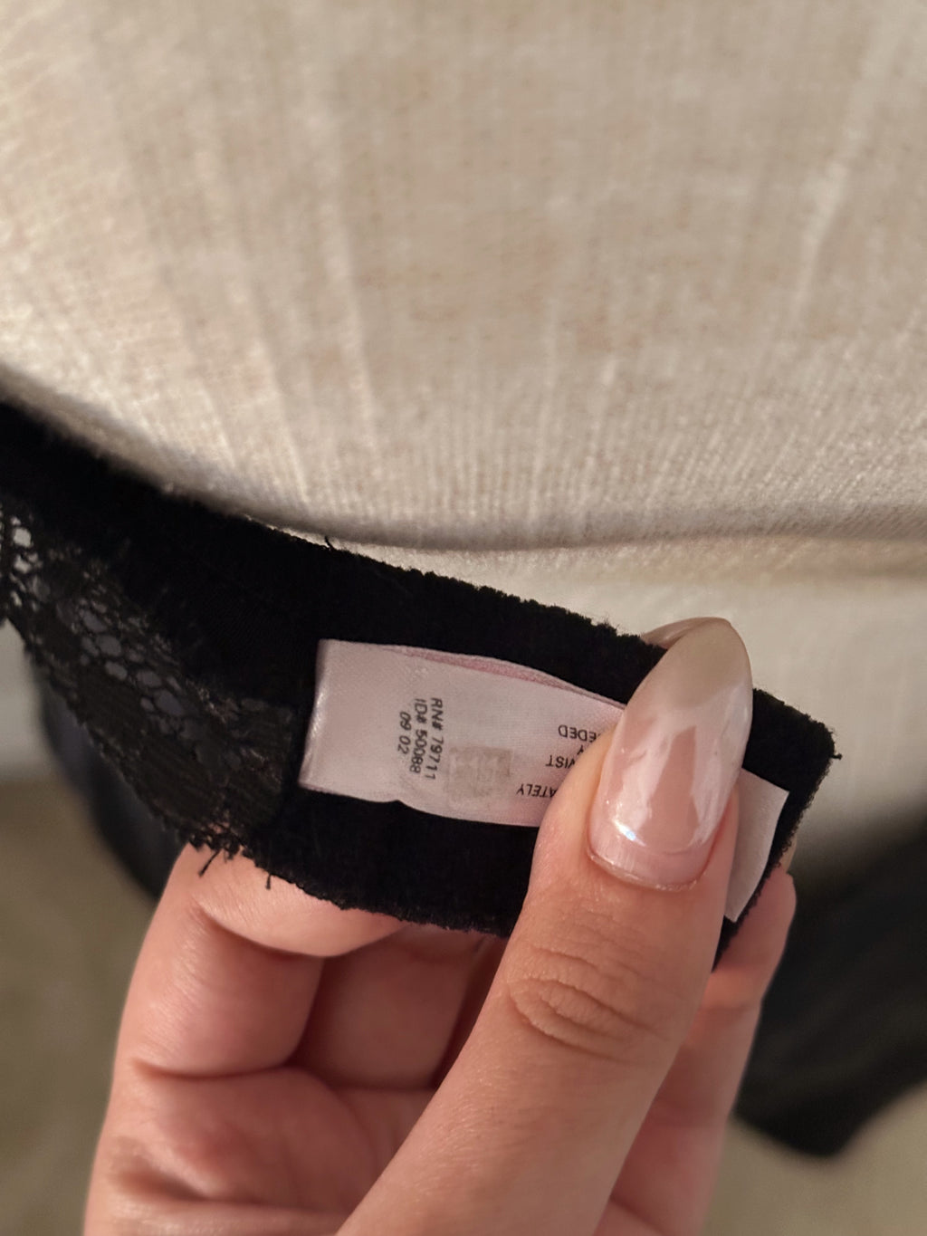 Victoria's Secret black Madison Beer slip dress