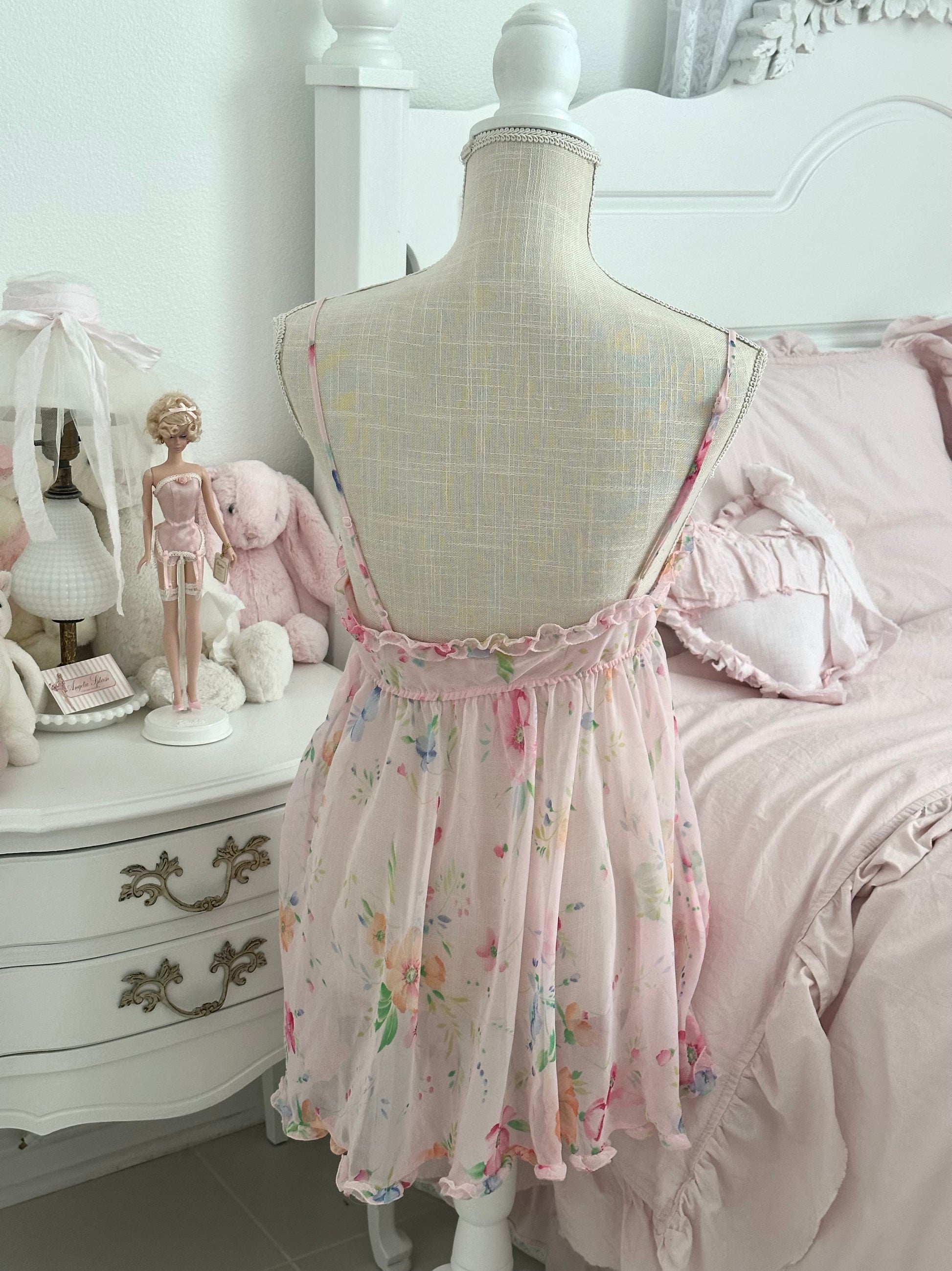 Vintage 1990s Victoria’s Secret Sheer Pink Slip Dress Size: S