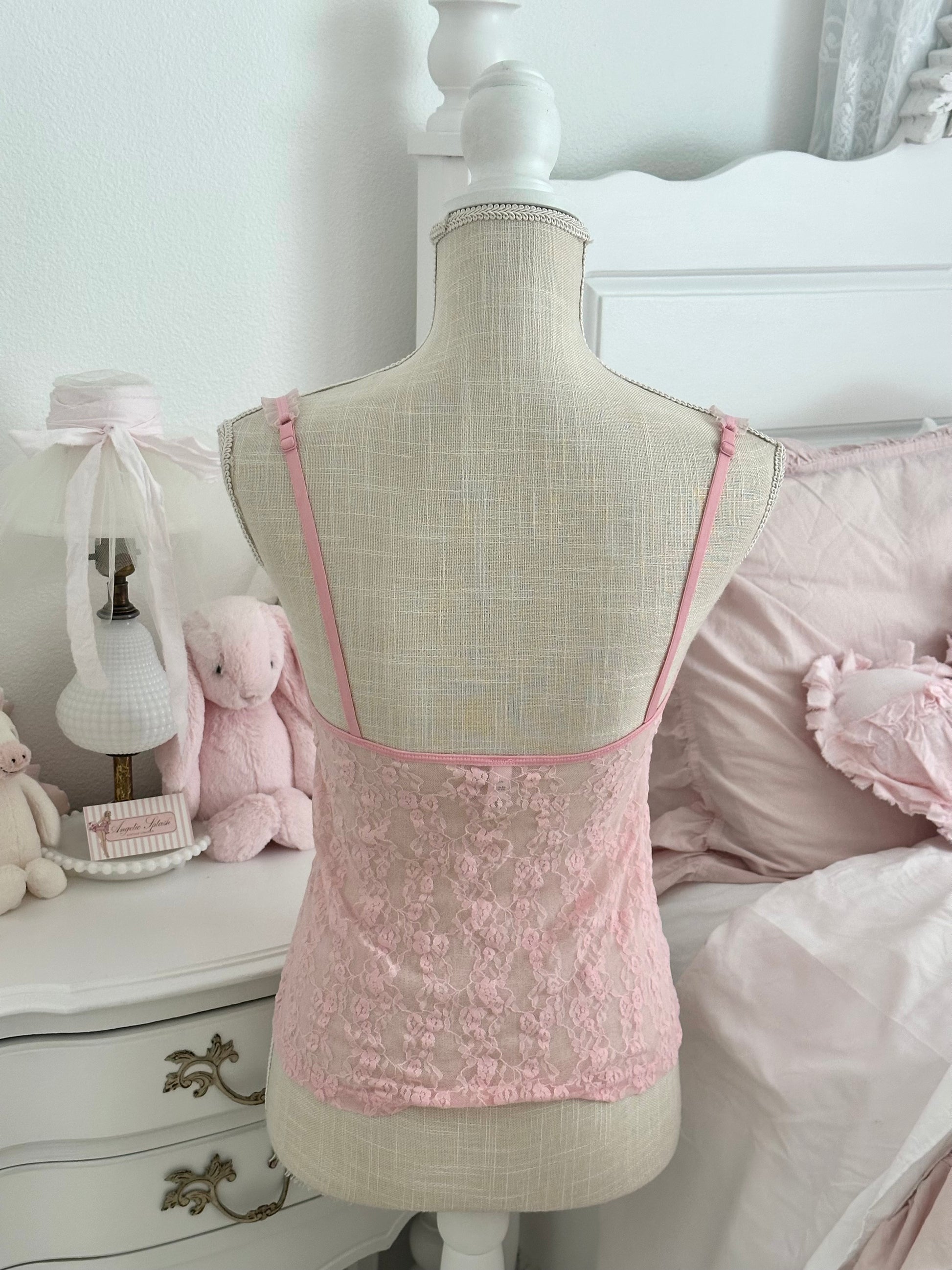 Vintage 2005 Victoria’s Secret Pink Bustier Cami Top Size: L (Fits M)