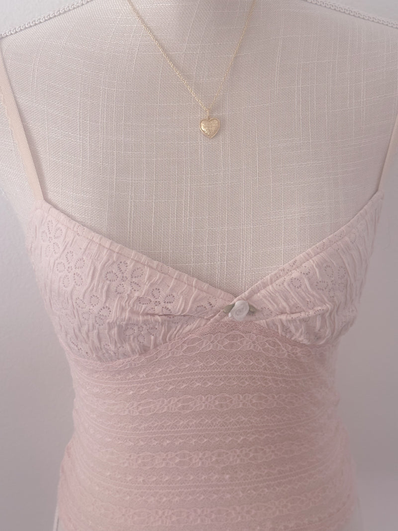 Edikted pink cami tank top size: XS