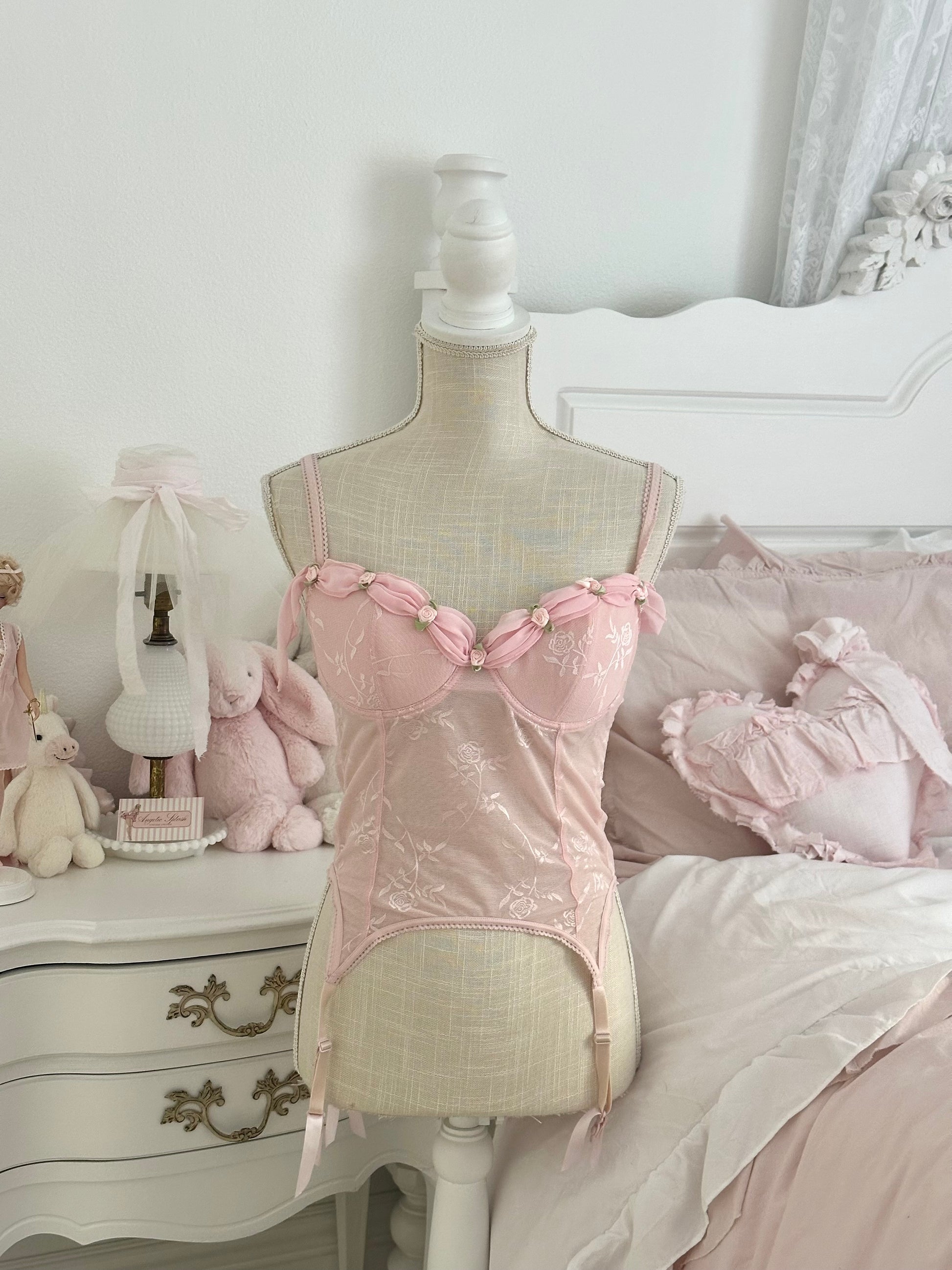 Vintage Y2K Rampage Pink Princess Aurora Corset Size: 34C