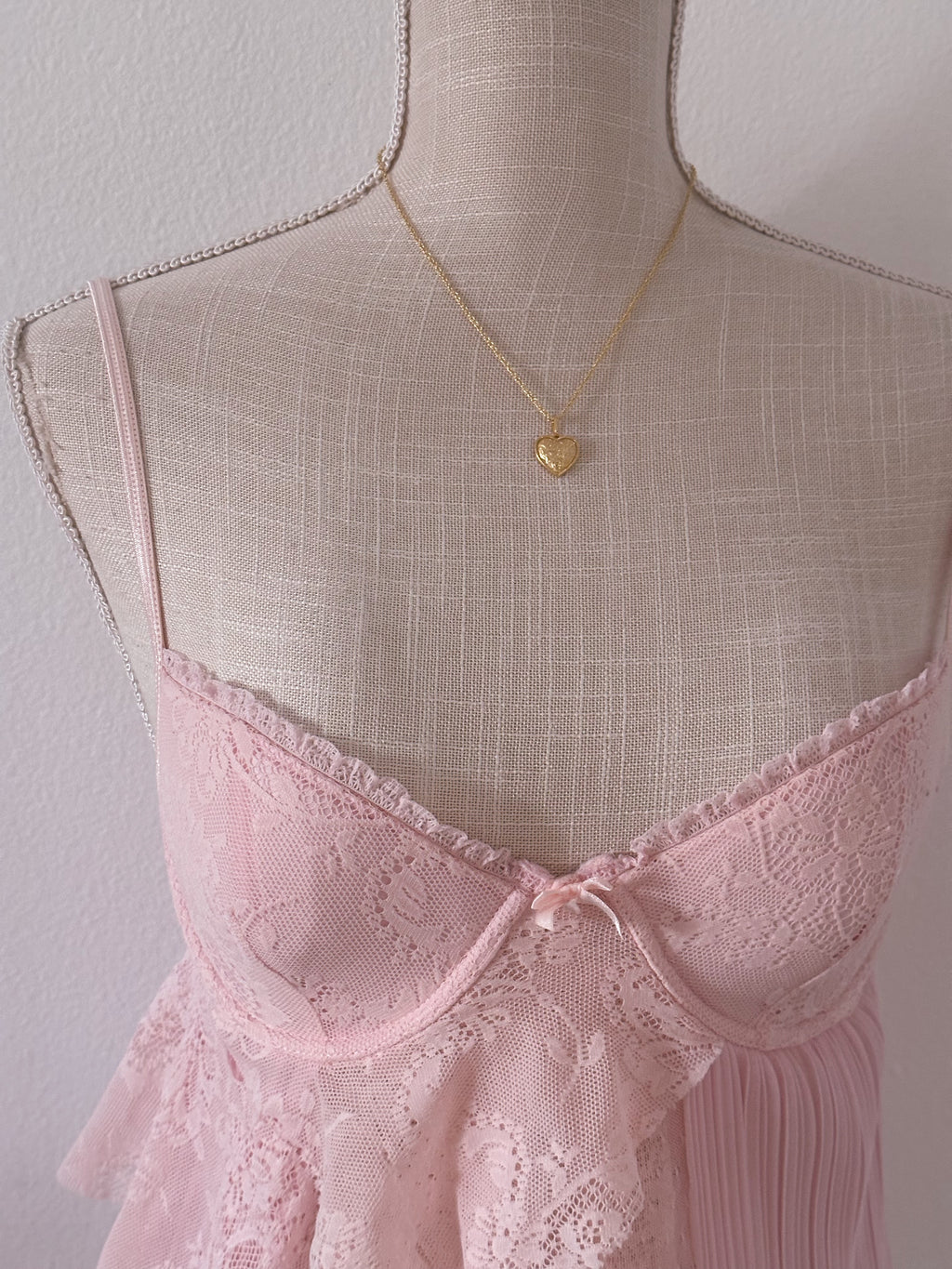 Shabby Chic pink Victoria’s Secret Babydoll Size: 34B