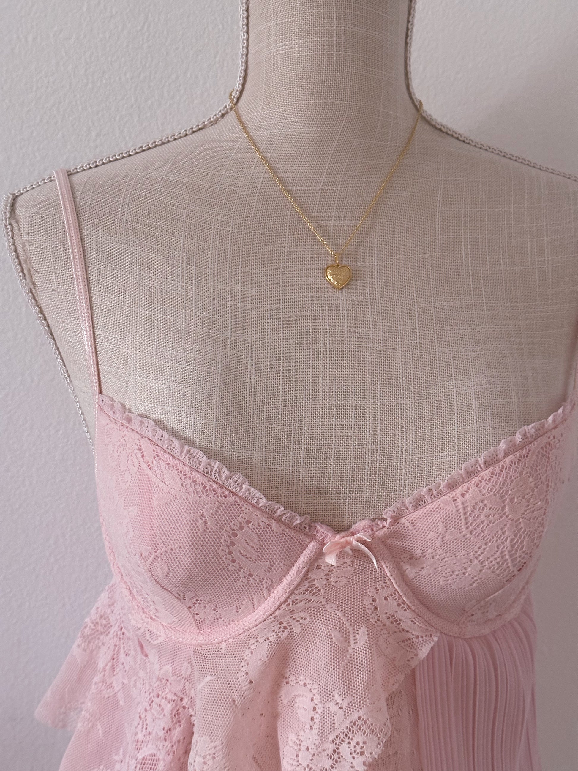 Shabby Chic pink Victoria’s Secret Babydoll Size: 34B