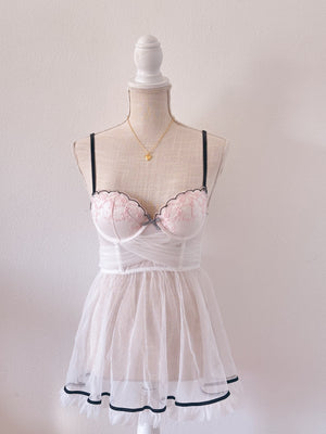 Vintage Victoria's Secret white ballerina babydoll top Size: 34 B
