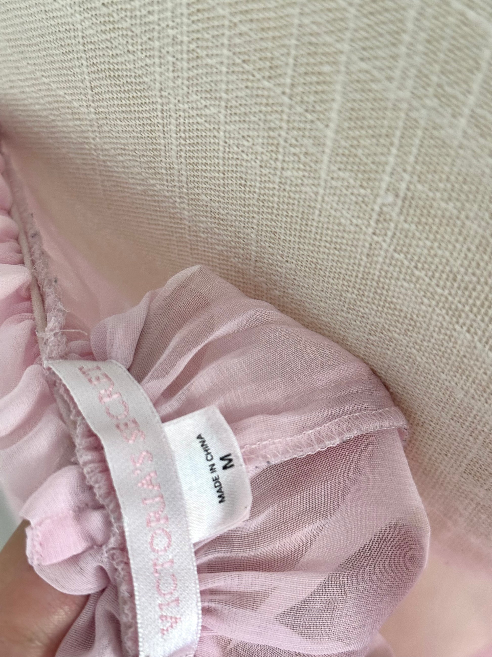 Vintage 2008 Victoria’s Secret Sabrina Carpenter Pink Ruffle Babydoll Dress Size: M