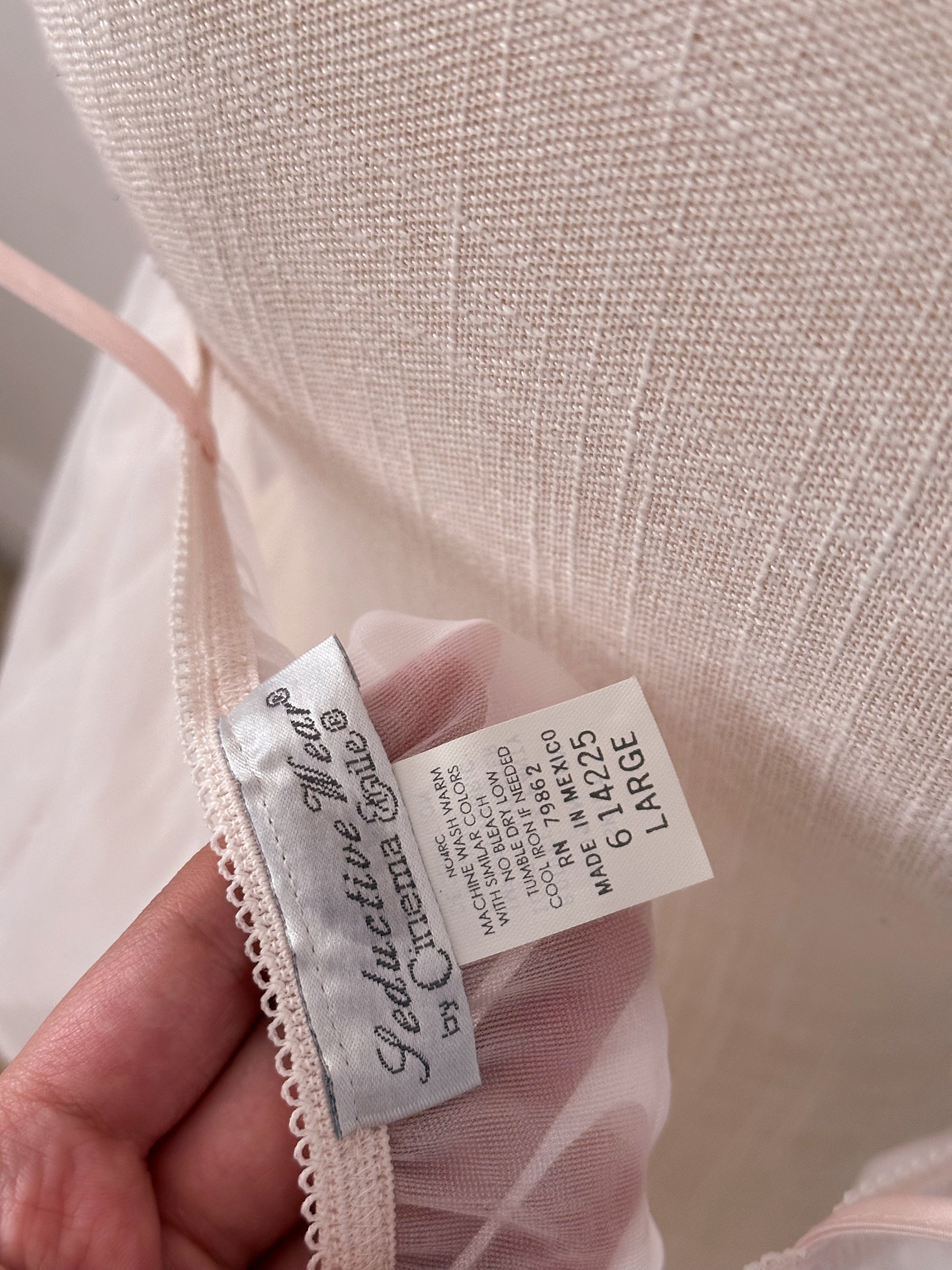 Vintage 1990s cinema etoile pink babydoll slip dress Size: L