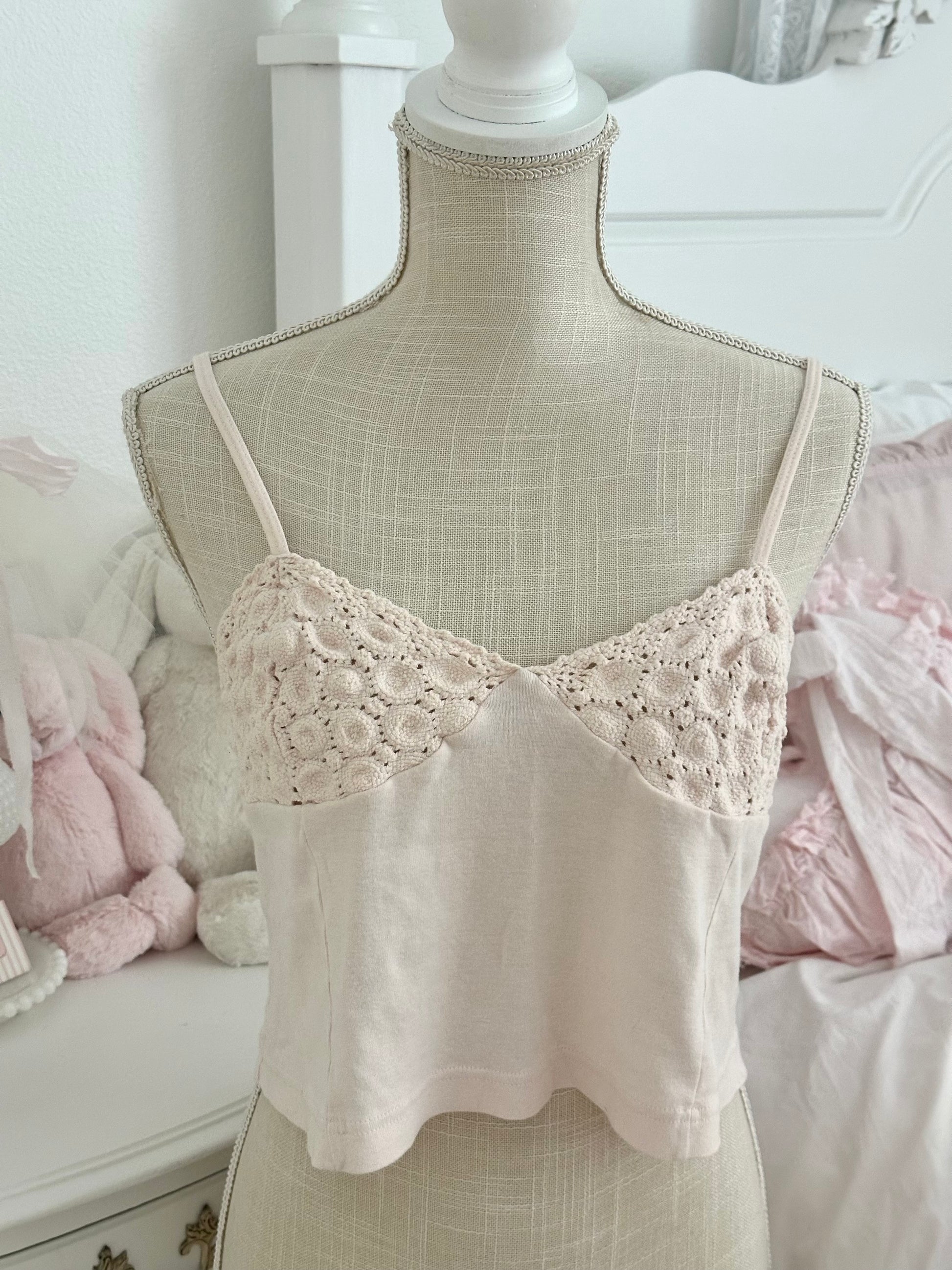 Vintage 2001 Victoria’s Secret Light Pink Cotton Cami Top Size: M