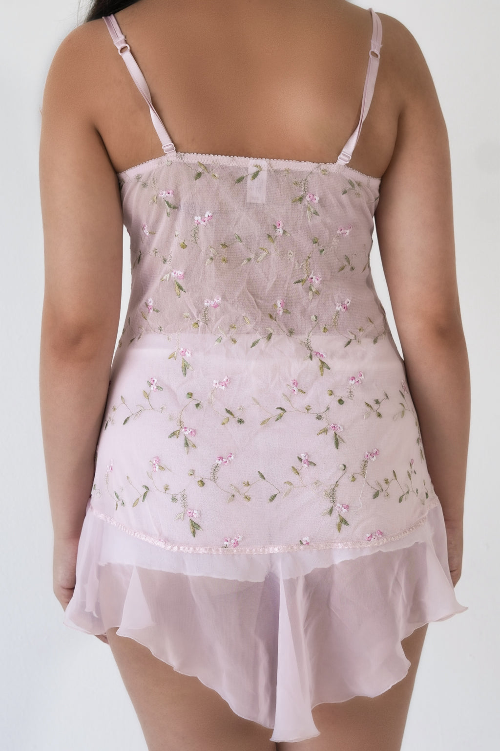 Vintage Y2K Hillard & Hanson Pink Babydoll Slip Dress Size: L