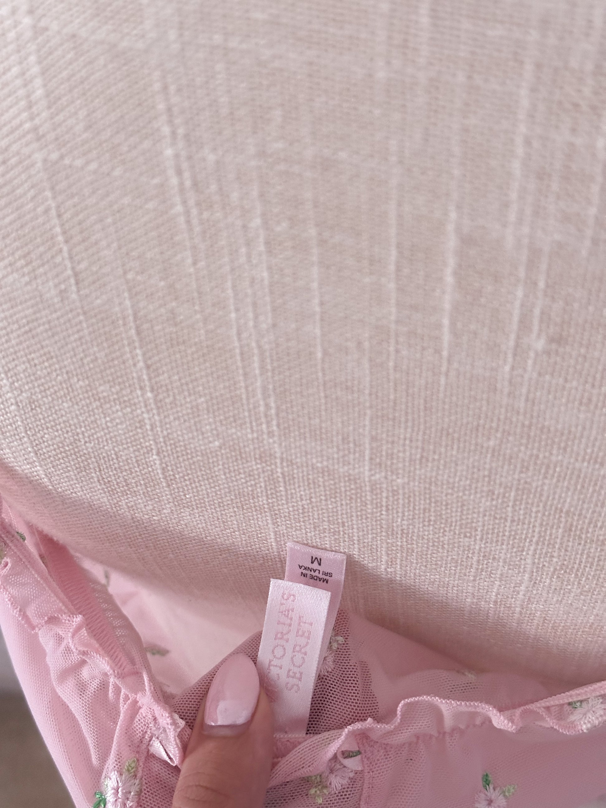 Vintage Victoria's Secret pink floral cami