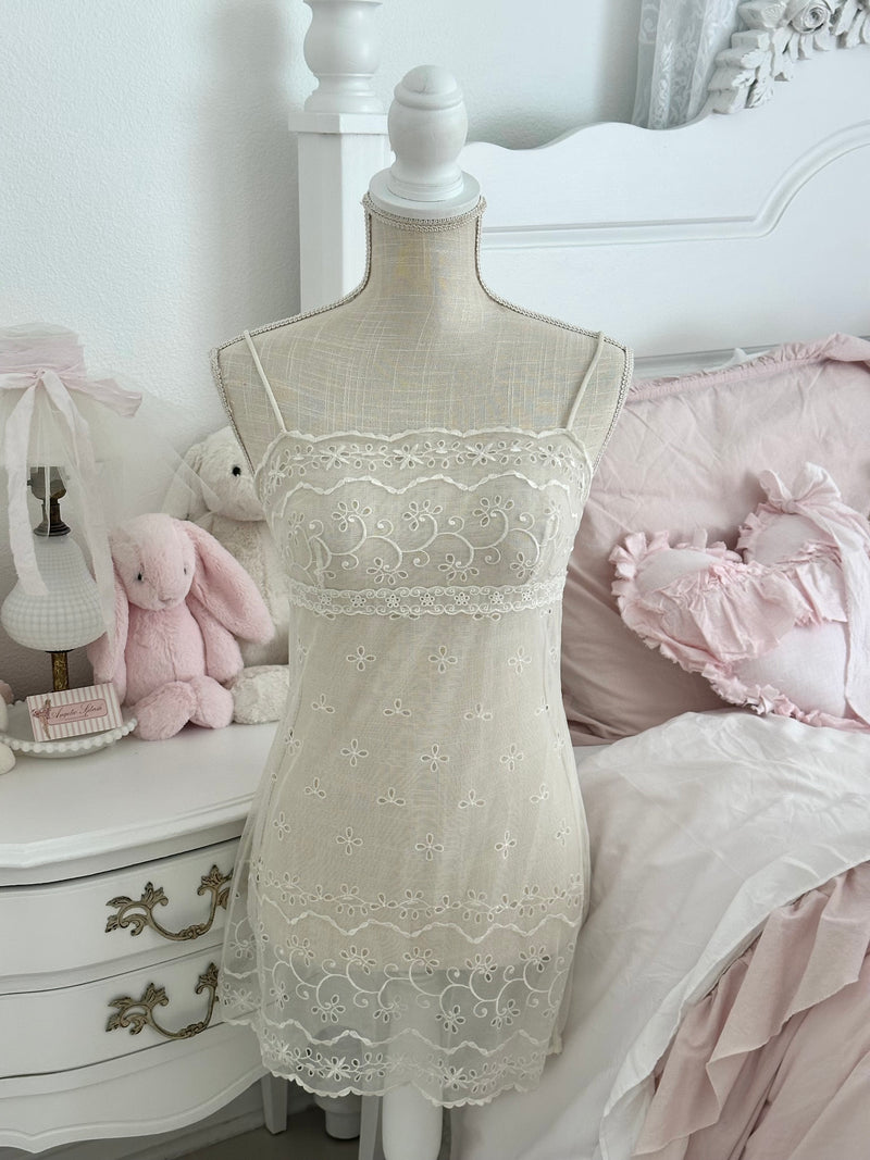 Vintage 2005 Victoria’s Secret White Sheer Slip Dress Size: S