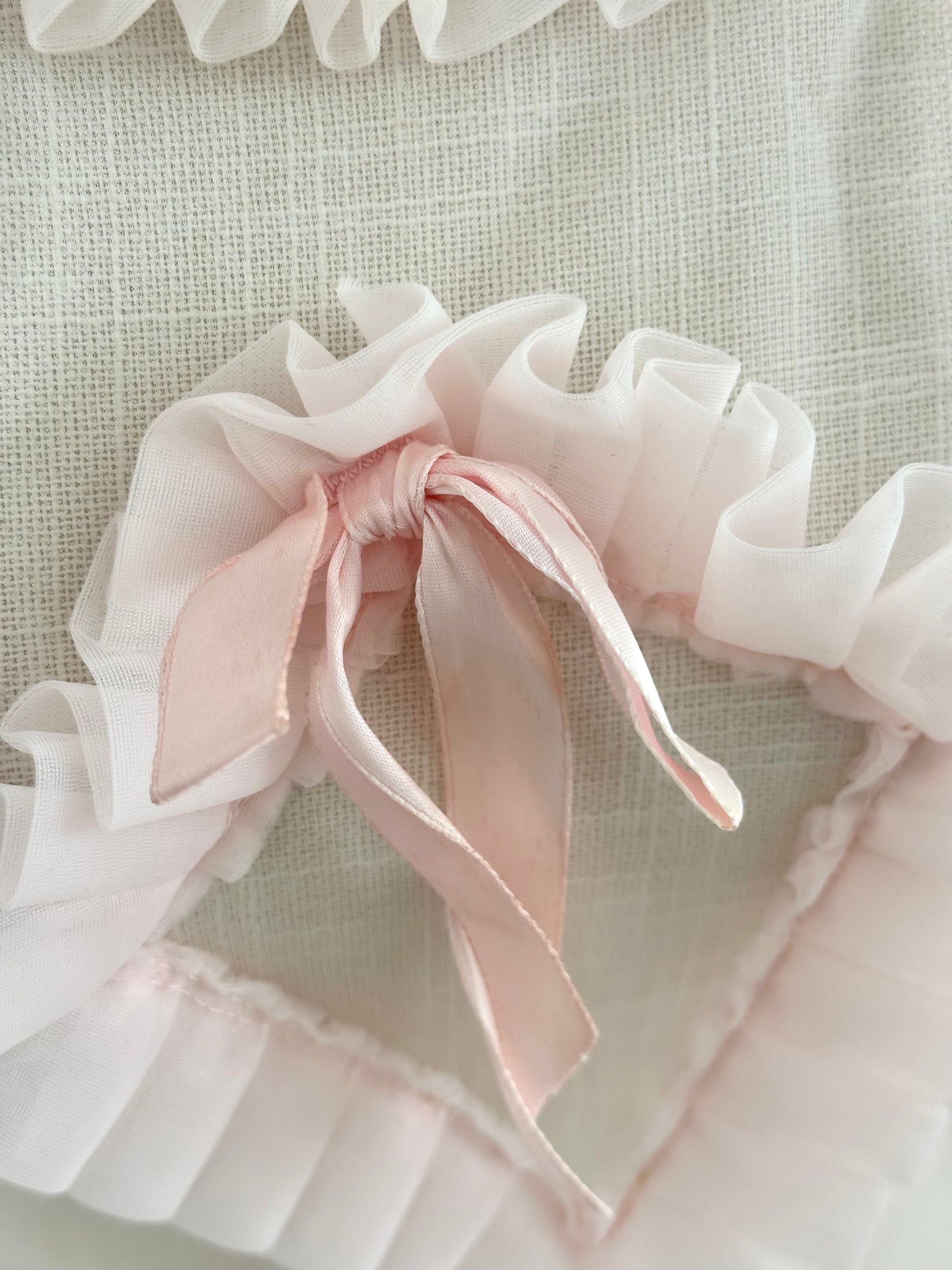 Authentic 1950s Pink Sheer Babydoll Slip Dress Size: M