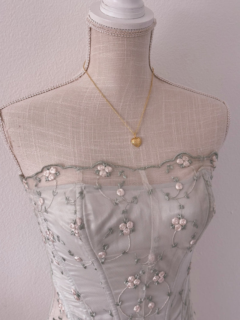 Vintage Victoria's Secret green corset top from 2002 Size: S