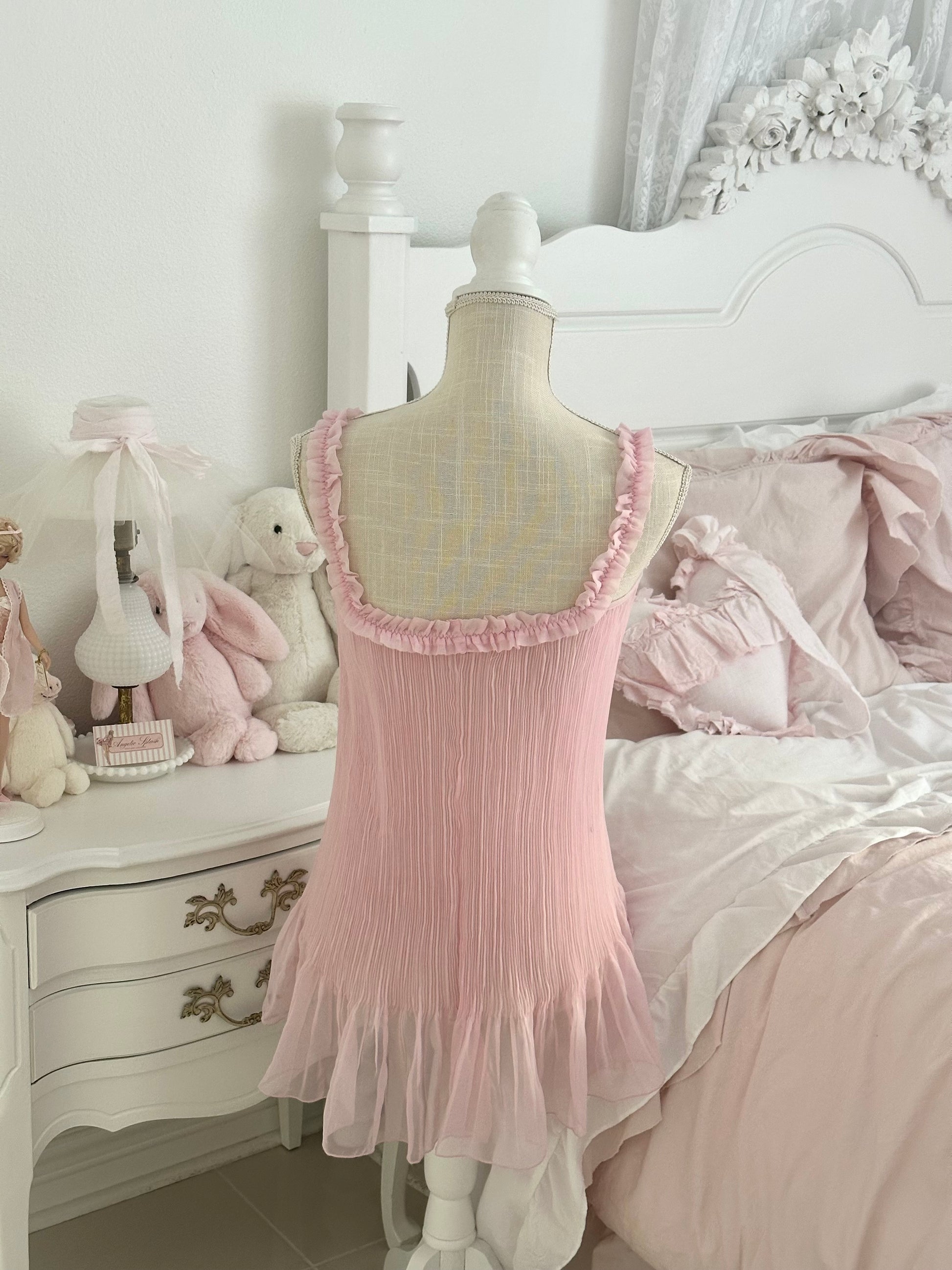 Vintage 2008 Victoria’s Secret Sabrina Carpenter Pink Babydoll Dress Size: XS
