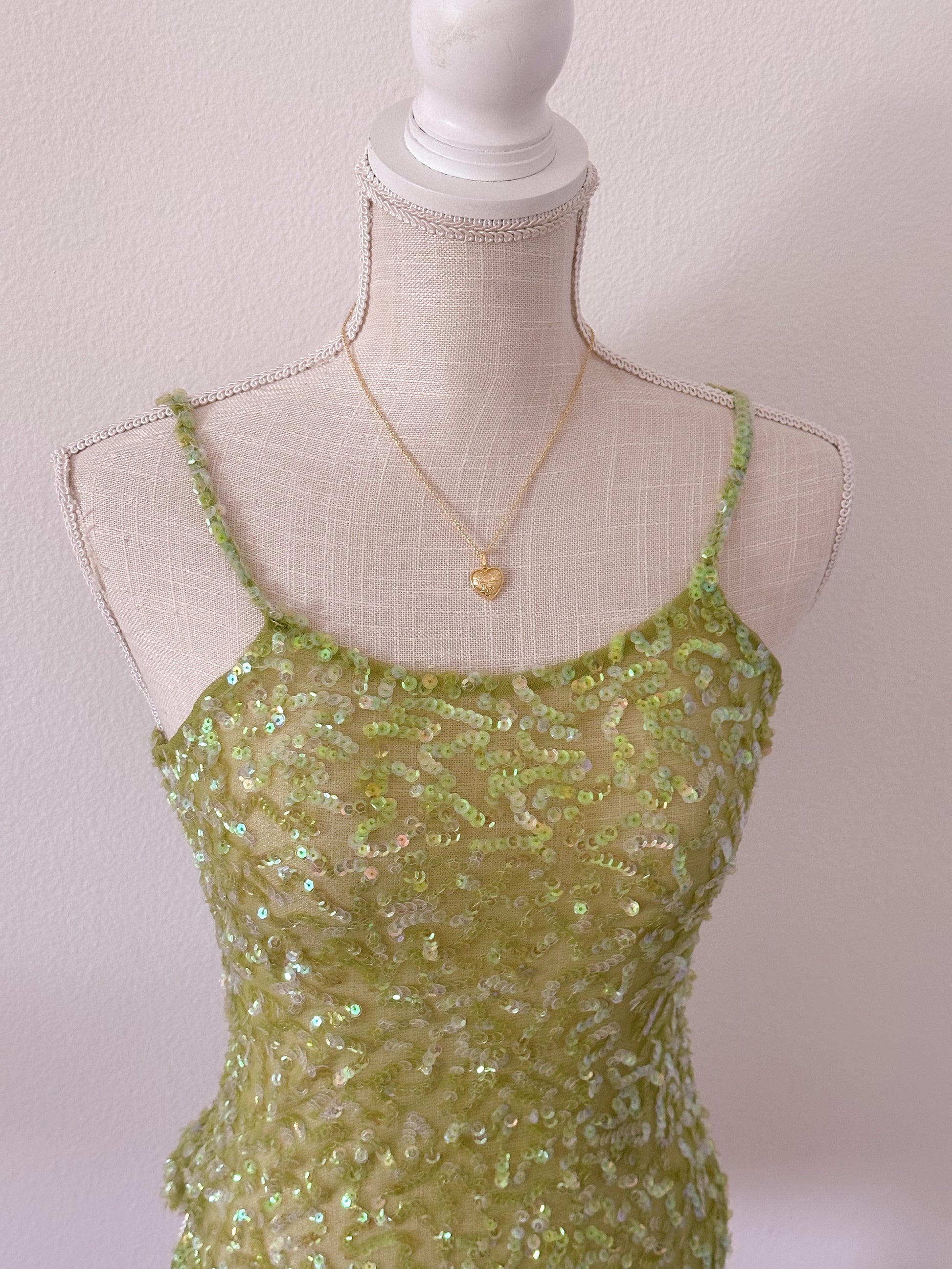 Vintage Tell Green 2000s aquamarine sheer cami top size: S