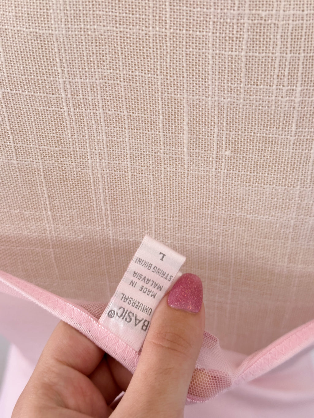 Vintage Rampage sheer pink Camisole size: L