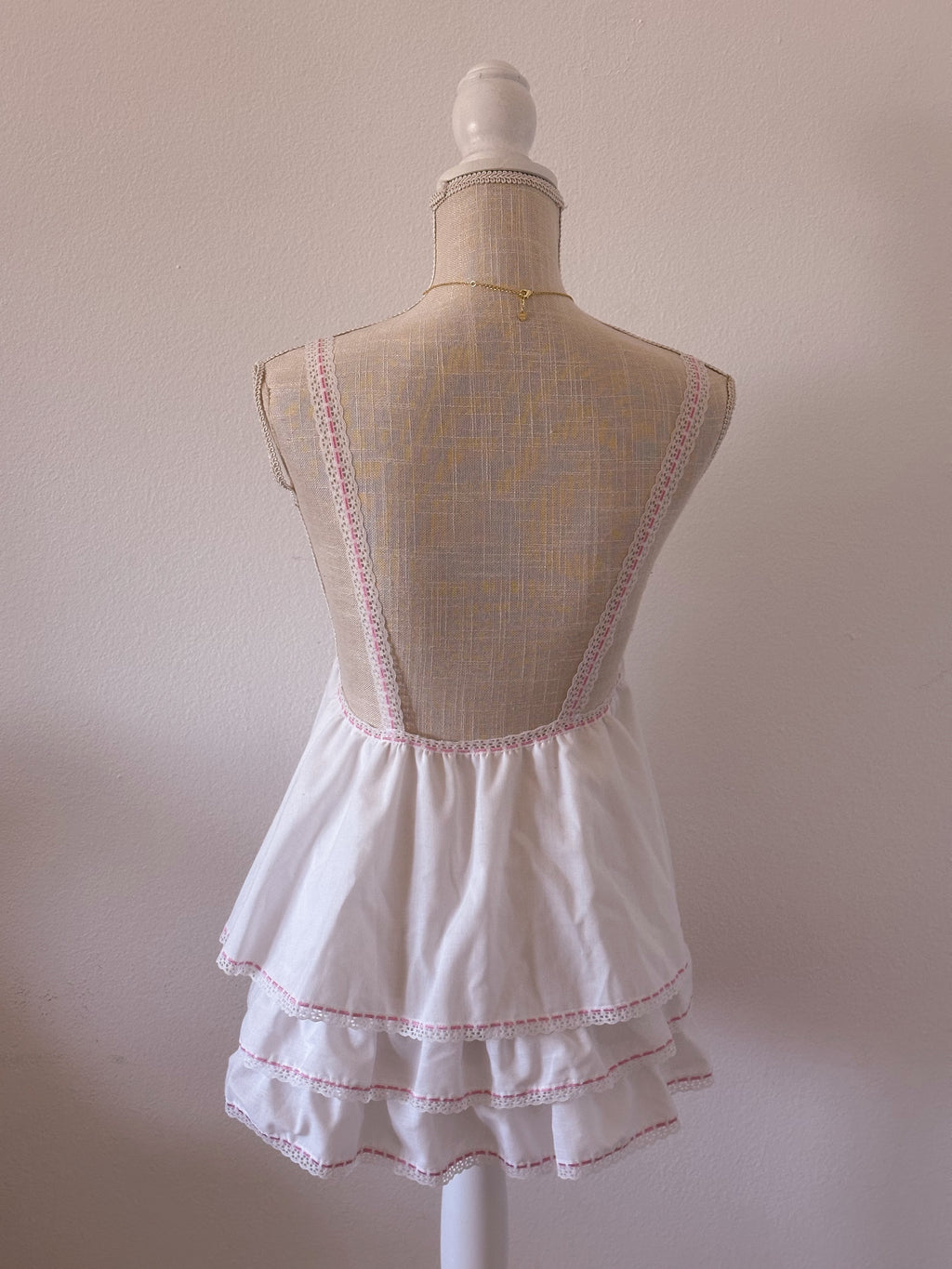 Vintage shabby chic 1980s babydoll top size: S