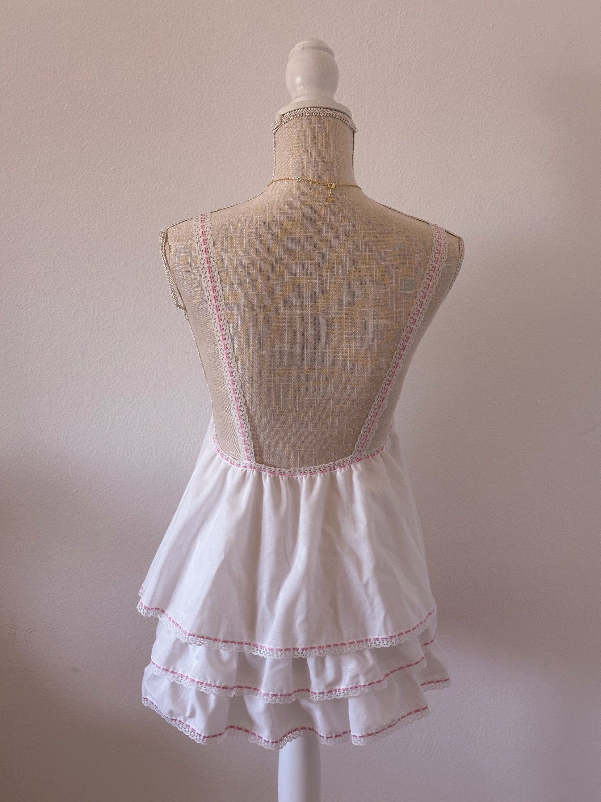 Vintage shabby chic 1980s babydoll top size: S