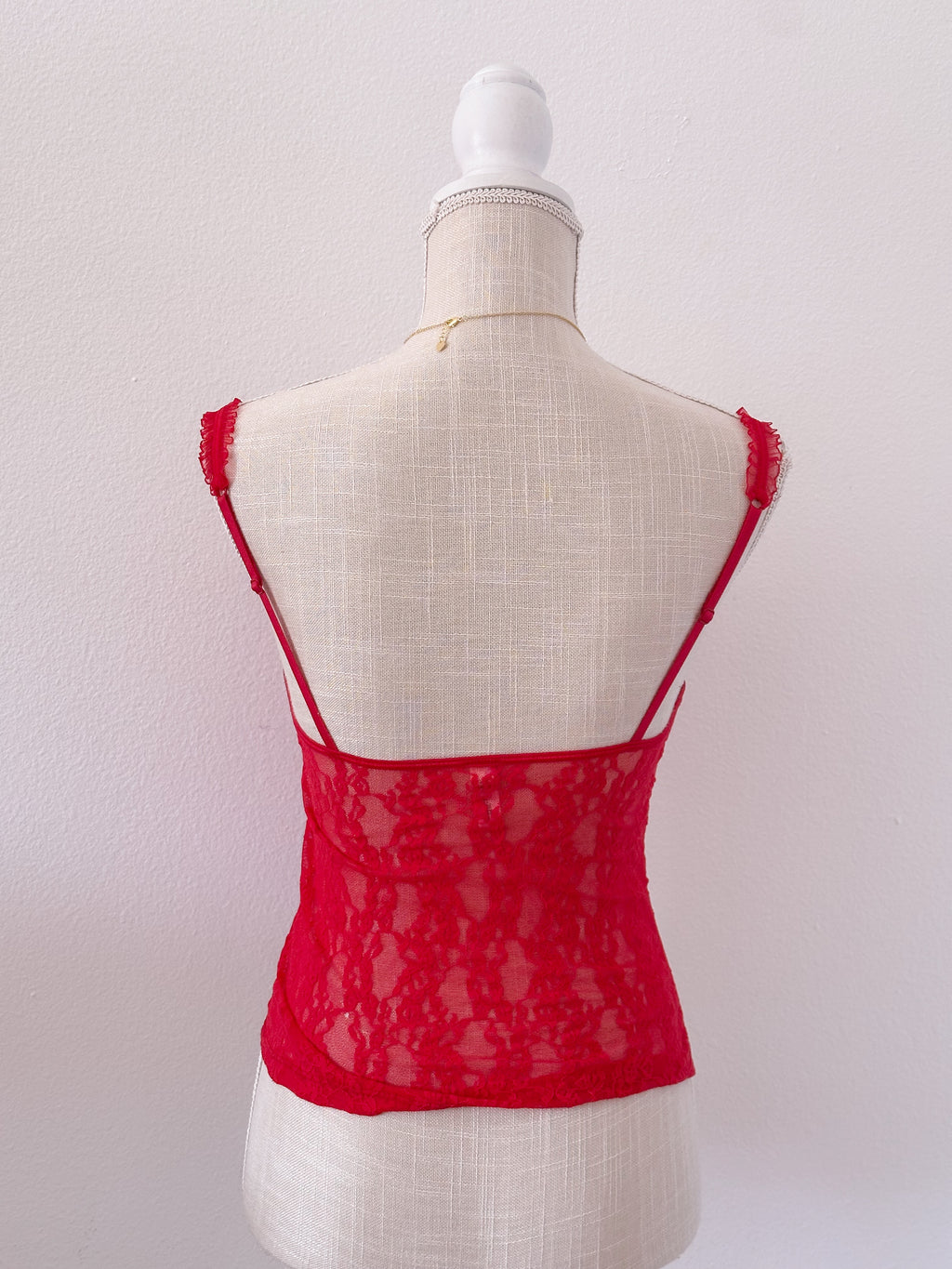 Vintage Victoria's Secret red and black bustier Top