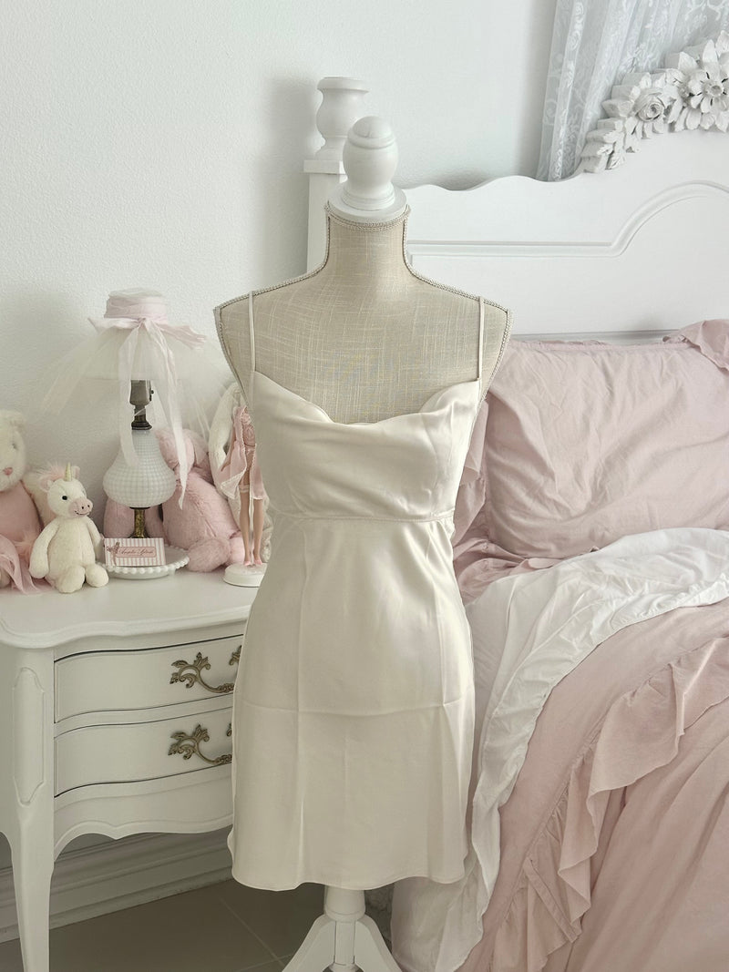 Vintage 2011 Victoria’s Secret White Satin Slip Dress Size: XS