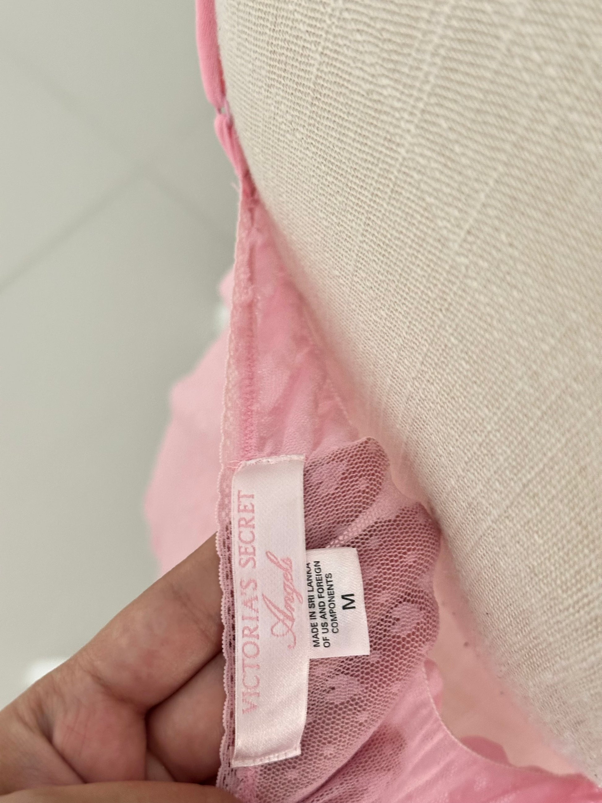 Vintage 2005 Victoria’s Secret Angels Collection Pink Sheer Cami Top Size: M