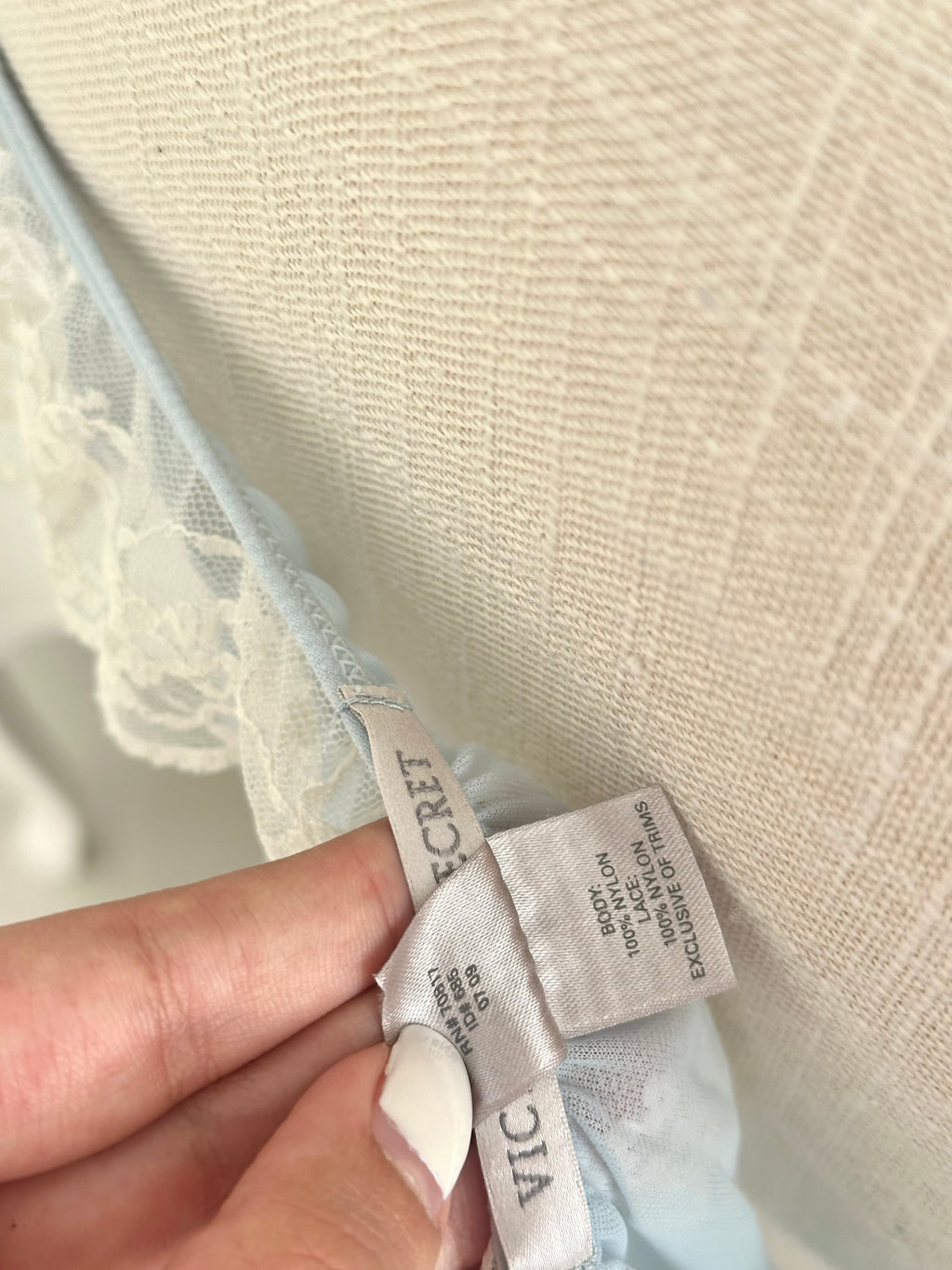 Vintage VS sheer blue babydoll cover up top size M from 2009