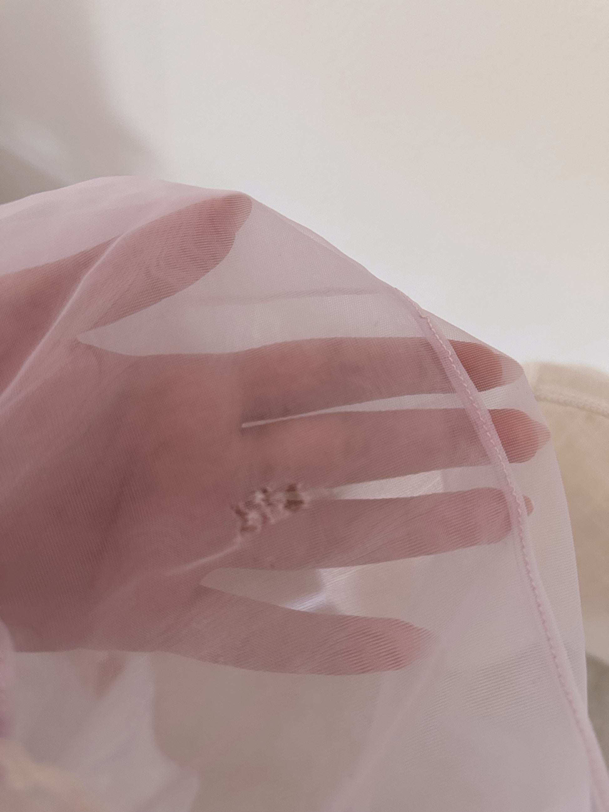 Vintage 1970s purple sheer babydoll top size: S/M