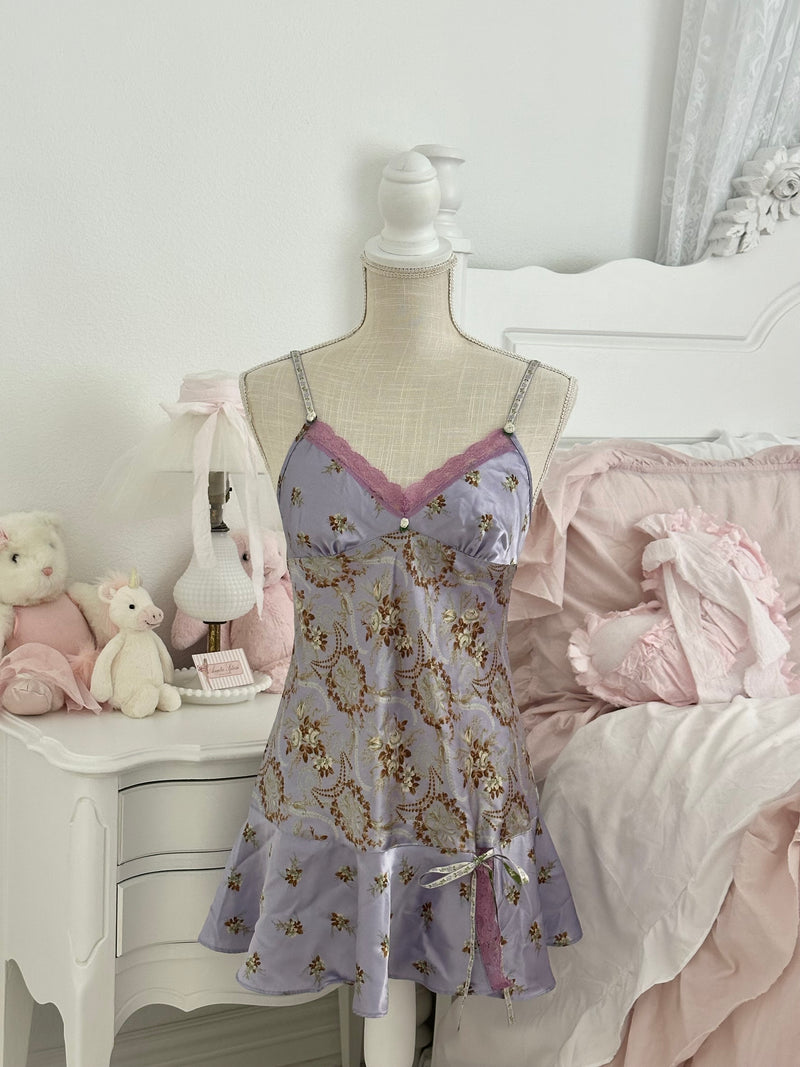 Vintage 2005 Victoria’s Secret Angels Collection Purple Slip Dress Set Size: S