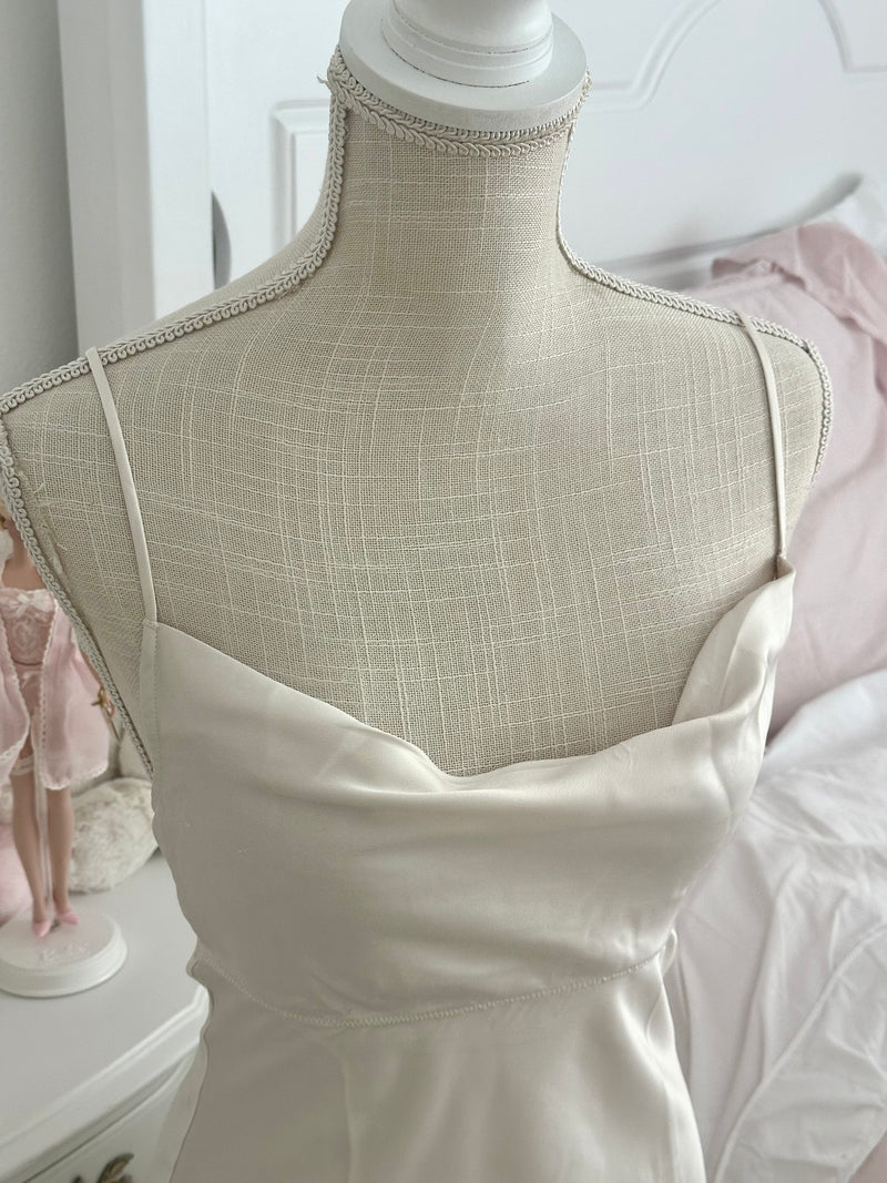 Vintage 2011 Victoria’s Secret White Satin Slip Dress Size: XS