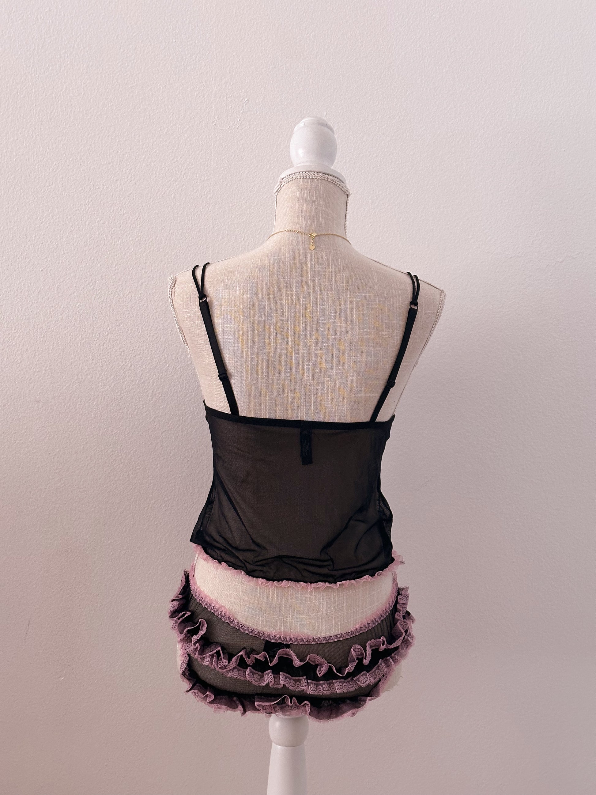 Vintage Victoria's Secret Black two-piece lingerie set Size: M