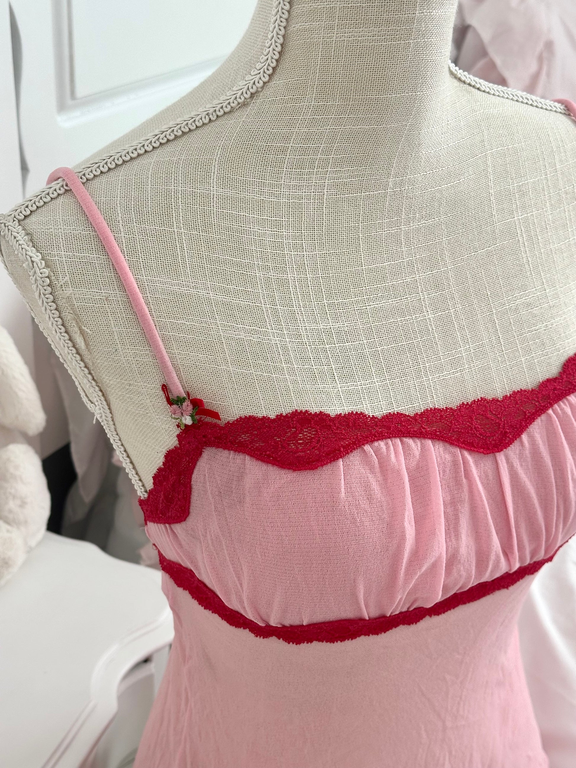 Vintage 2005 Victoria’s Secret Angels Collection Pink Sheer Cami Top Size: XS