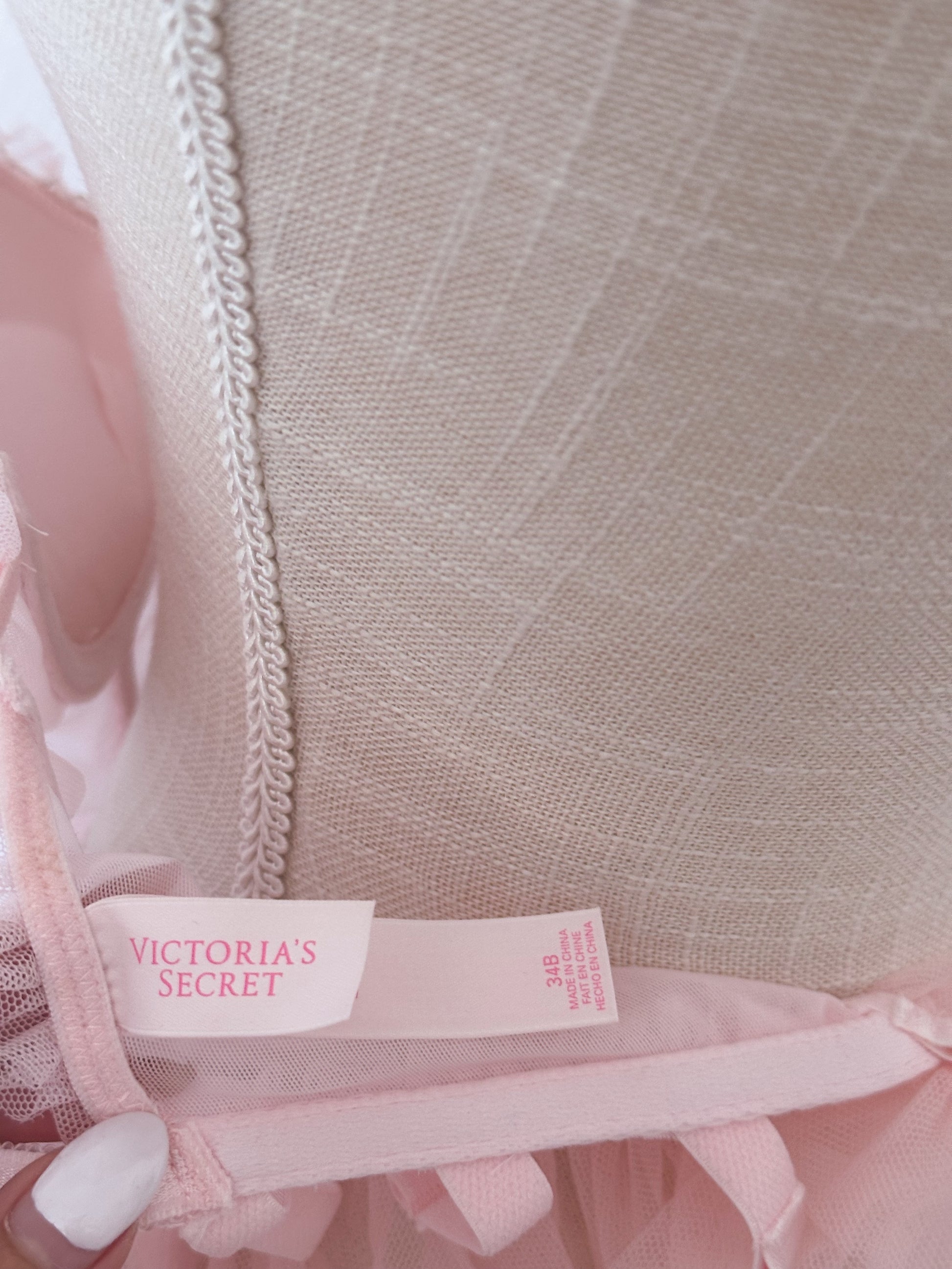 Vintage Victoria's Secret Ballerina pink babydoll top size: 34 B