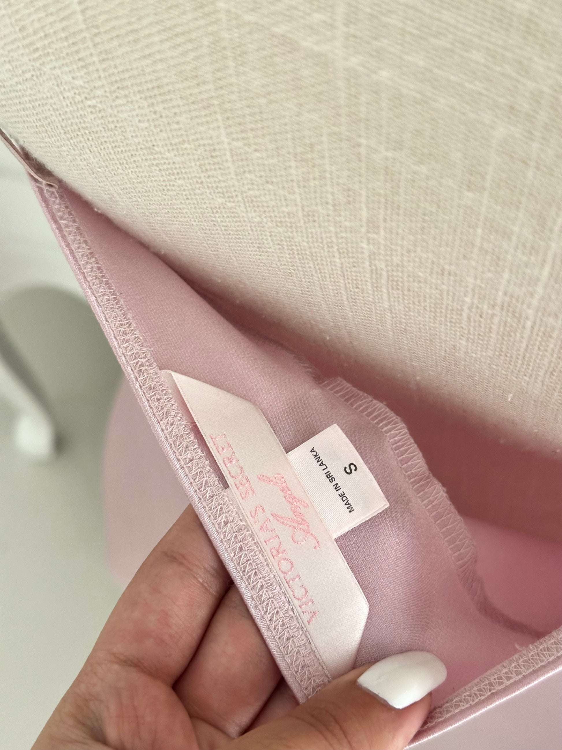 Vintage 2003 Victoria’s Secret Angels Collection Champagne Pink Satin Slip Dress Size: S